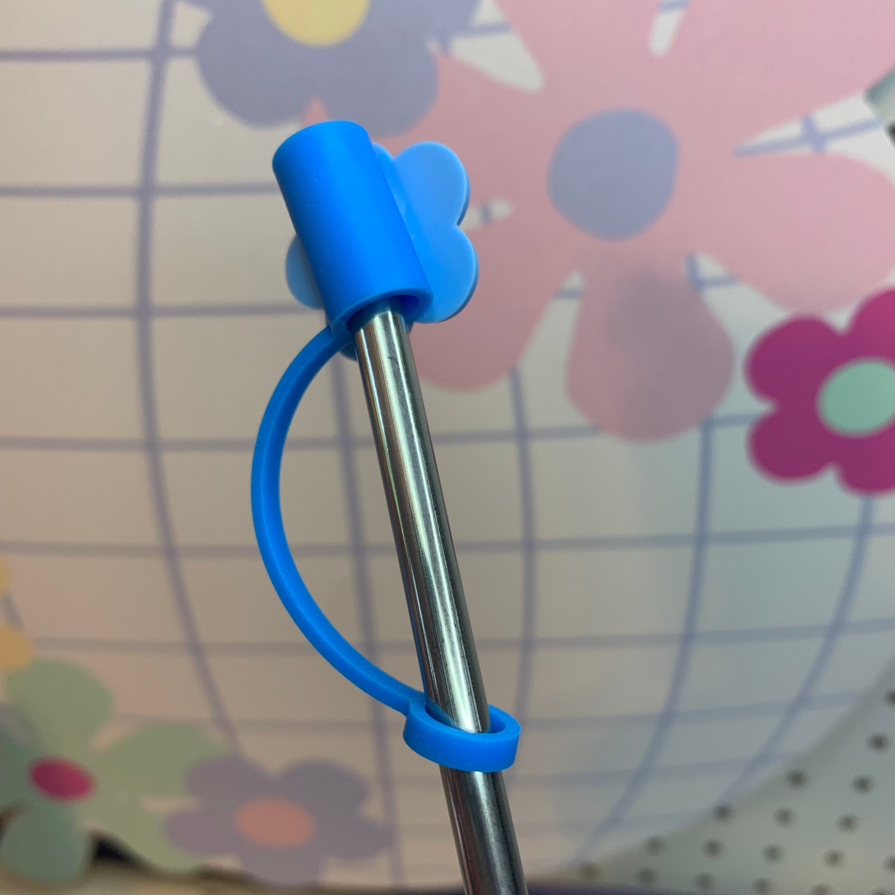 Cutie Flower Straw Topper Cup Decor