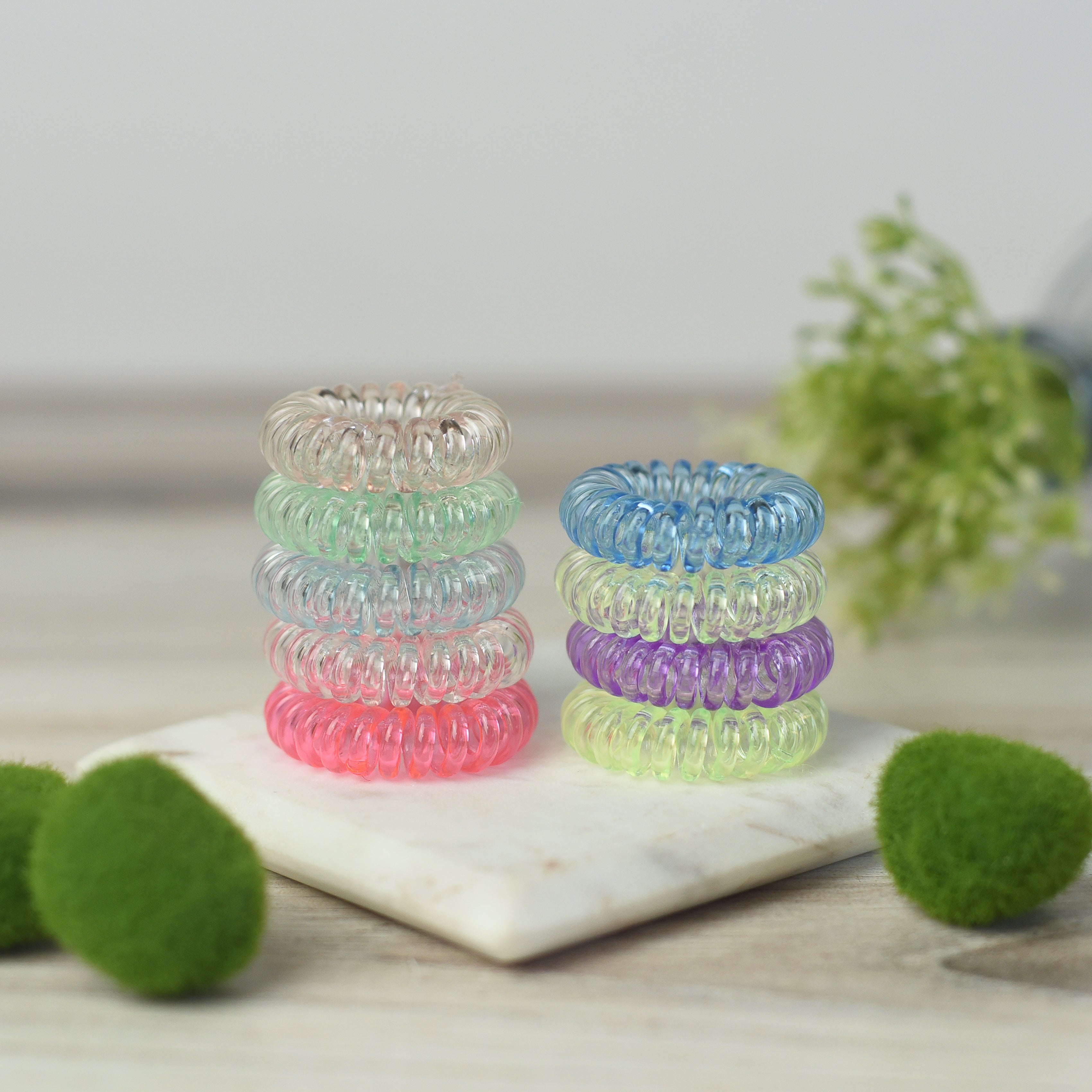 Medium Hair Coil Set in Translucent