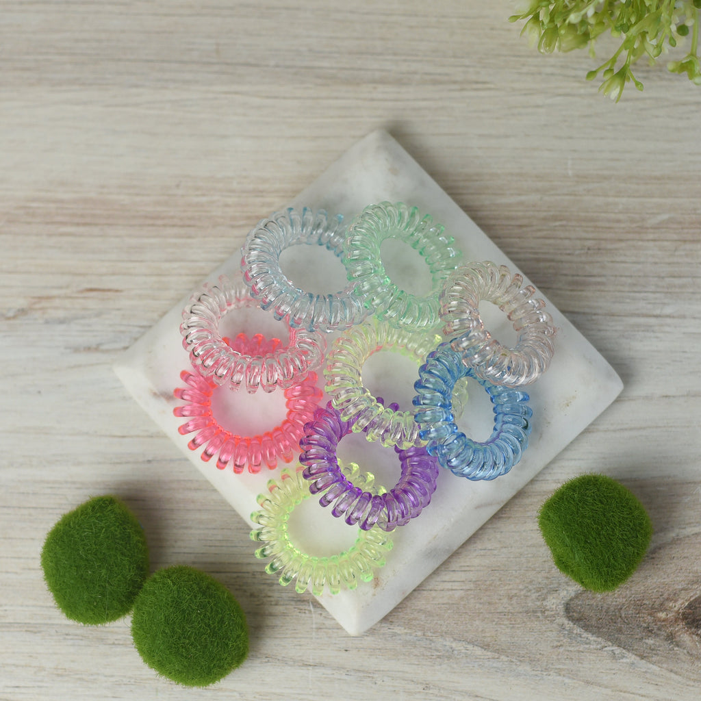 Medium Hair Coil Set in Translucent
