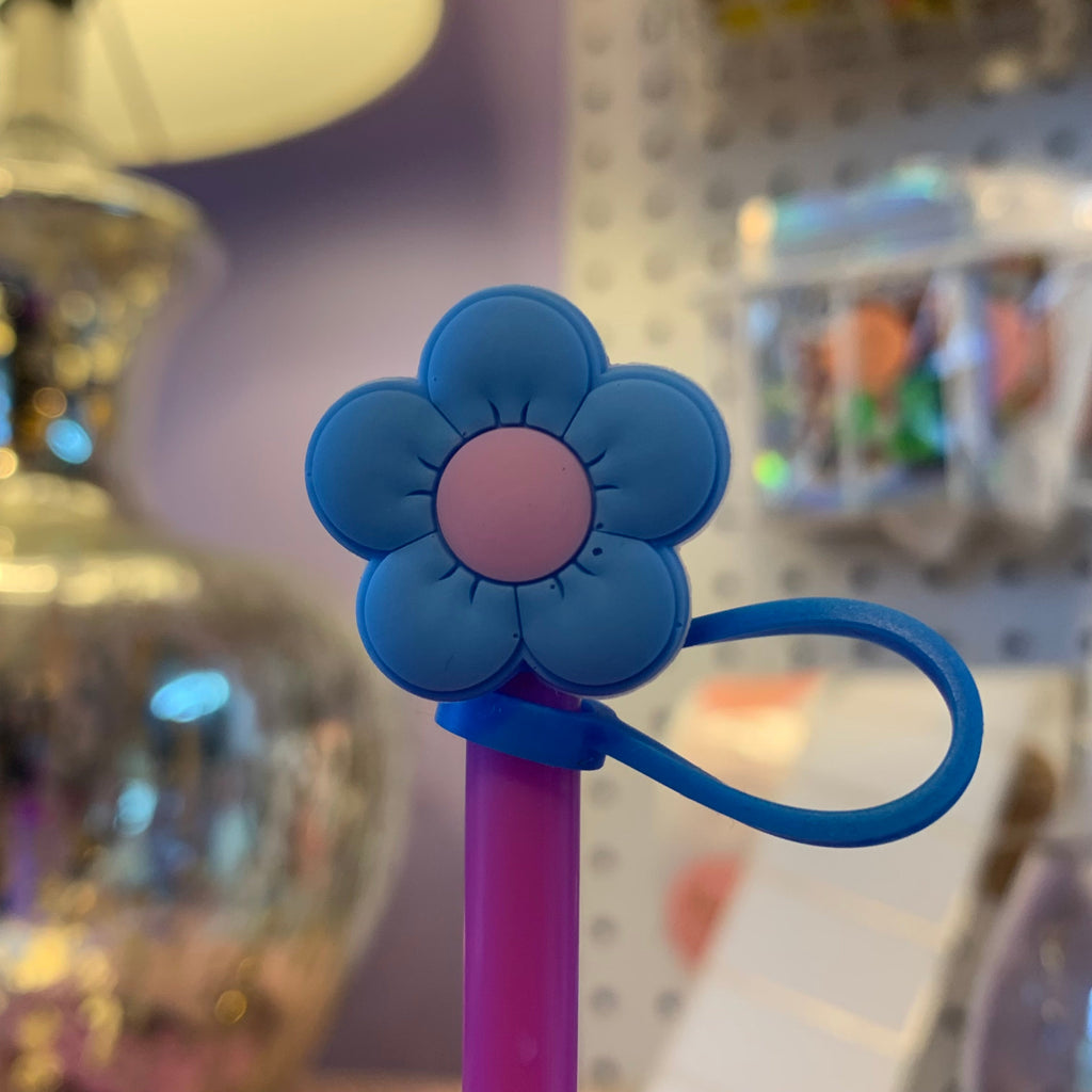 Cutie Flower Straw Topper Cup Decor