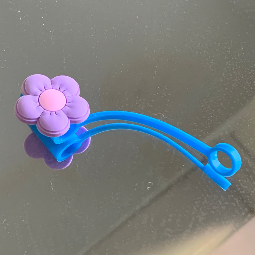 Cutie Flower Straw Topper Cup Decor
