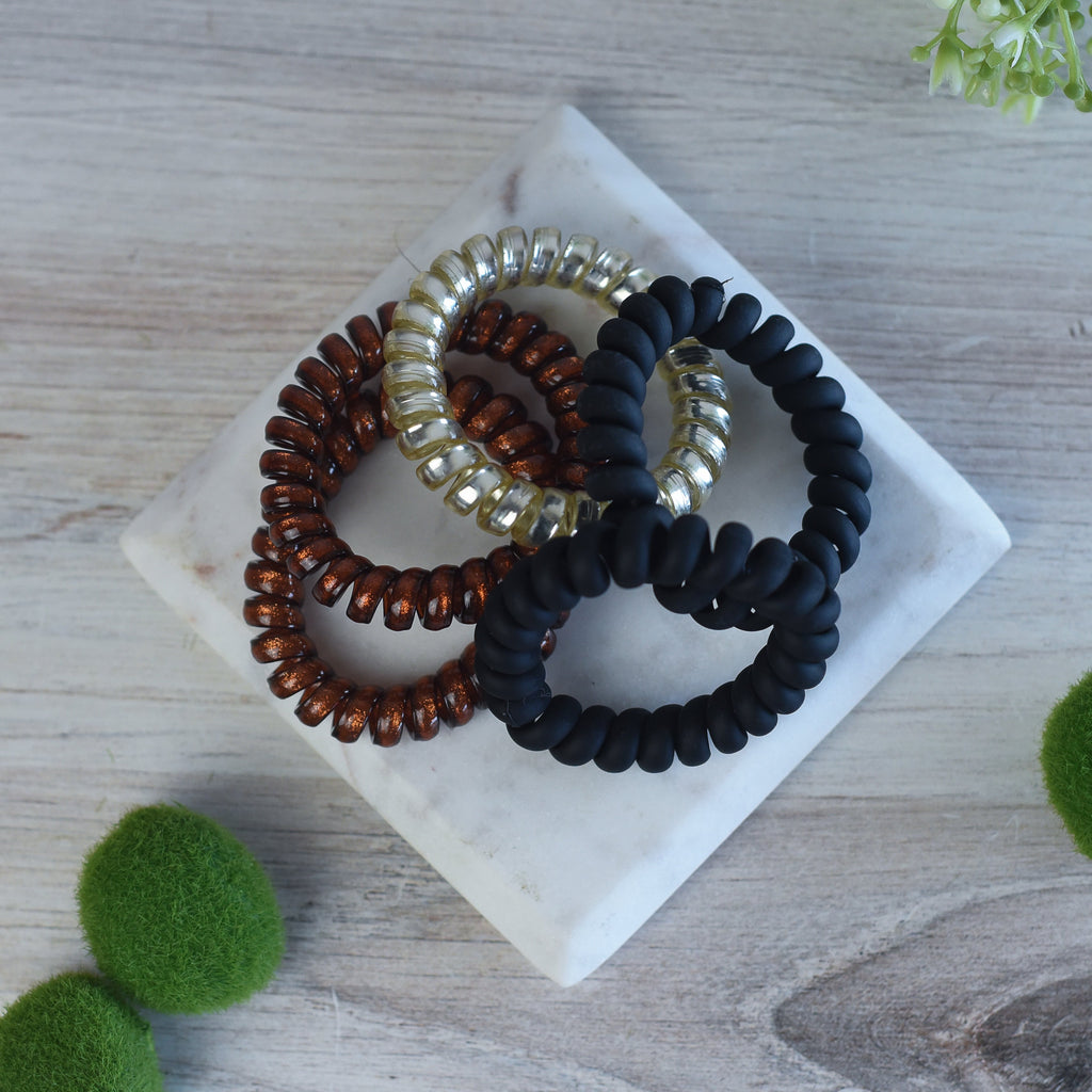 Large Lauren Lane Hair Coil Set in Mocha Latte