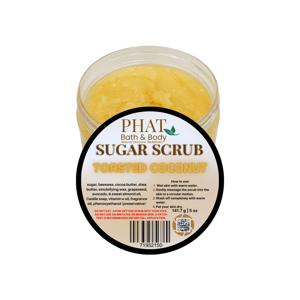Toasted Coconut Whipped Sugar Scrub with Shea & Cocoa Butter | 5 oz