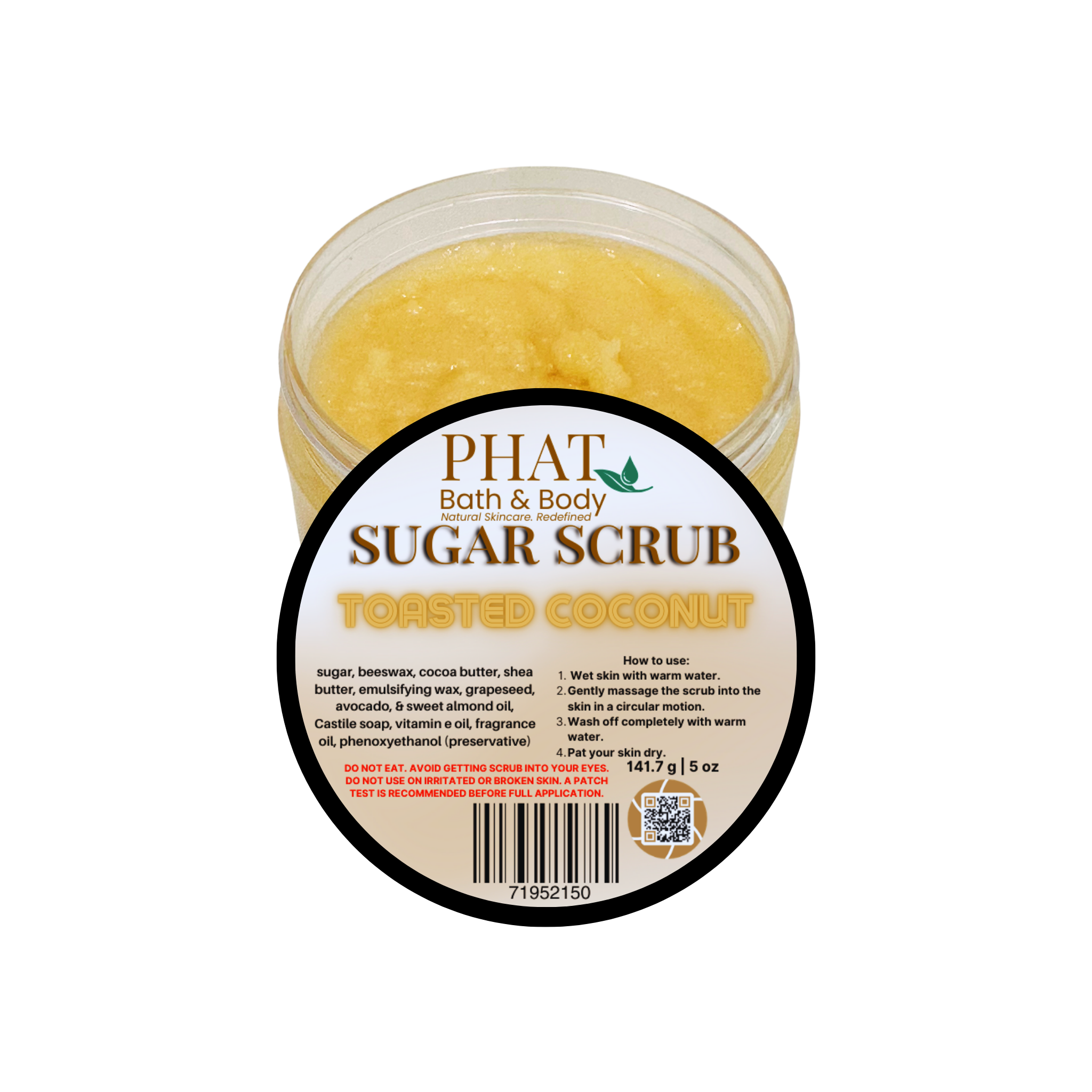 Toasted Coconut Whipped Sugar Scrub with Shea & Cocoa Butter | 5 oz