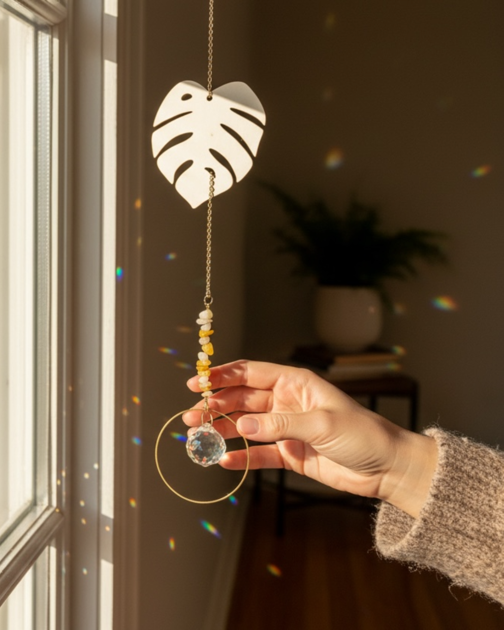 Monstera Suncatcher