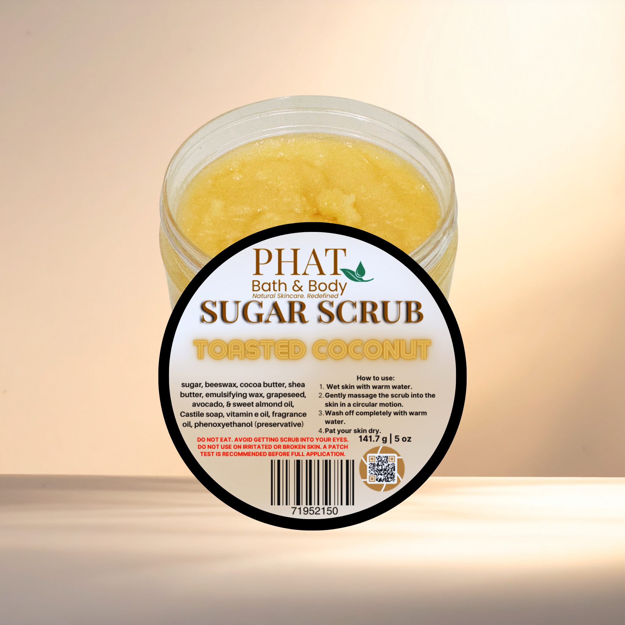 Toasted Coconut Whipped Sugar Scrub with Shea & Cocoa Butter | 5 oz