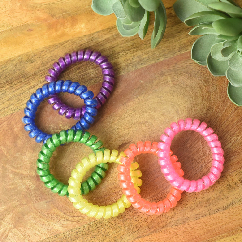 Large Hair Coil Set in Grosgrain Brights