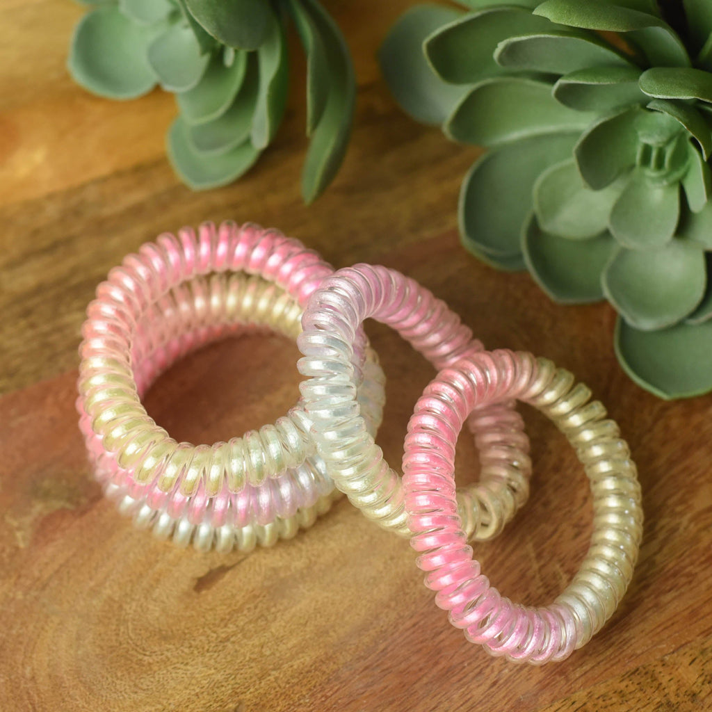 Large Lauren Lane Hair Coil Set in Rainbow Ombre