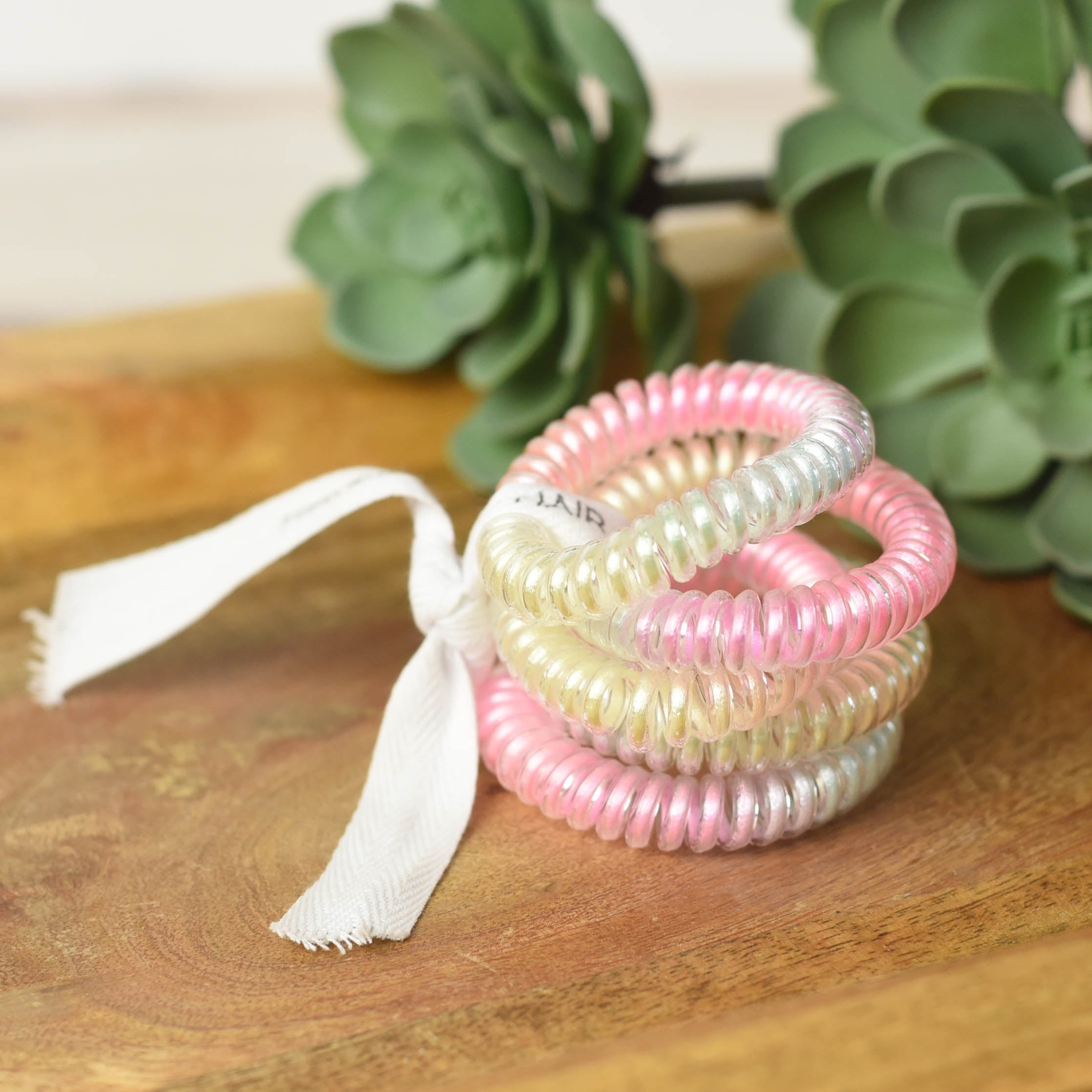 Large Lauren Lane Hair Coil Set in Rainbow Ombre