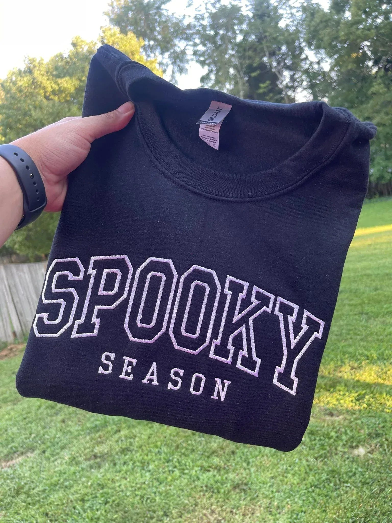Spooky Season Embroidered Sweatshirt