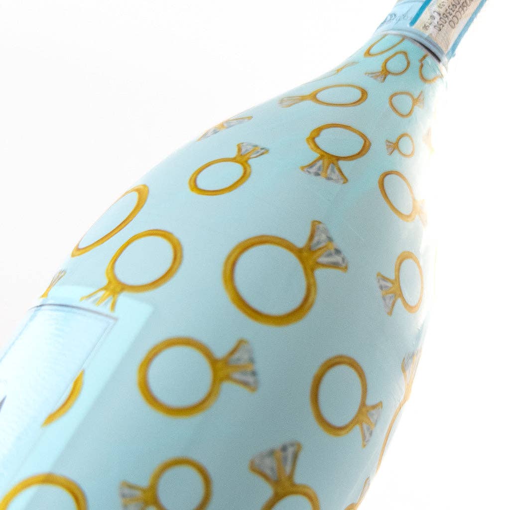Bottle Wrap Blue Engagement Ring - Prosecco Collection
