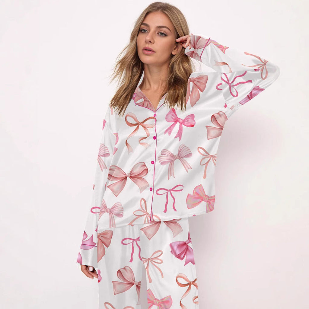 Printed Long-Sleeve Pajama Set