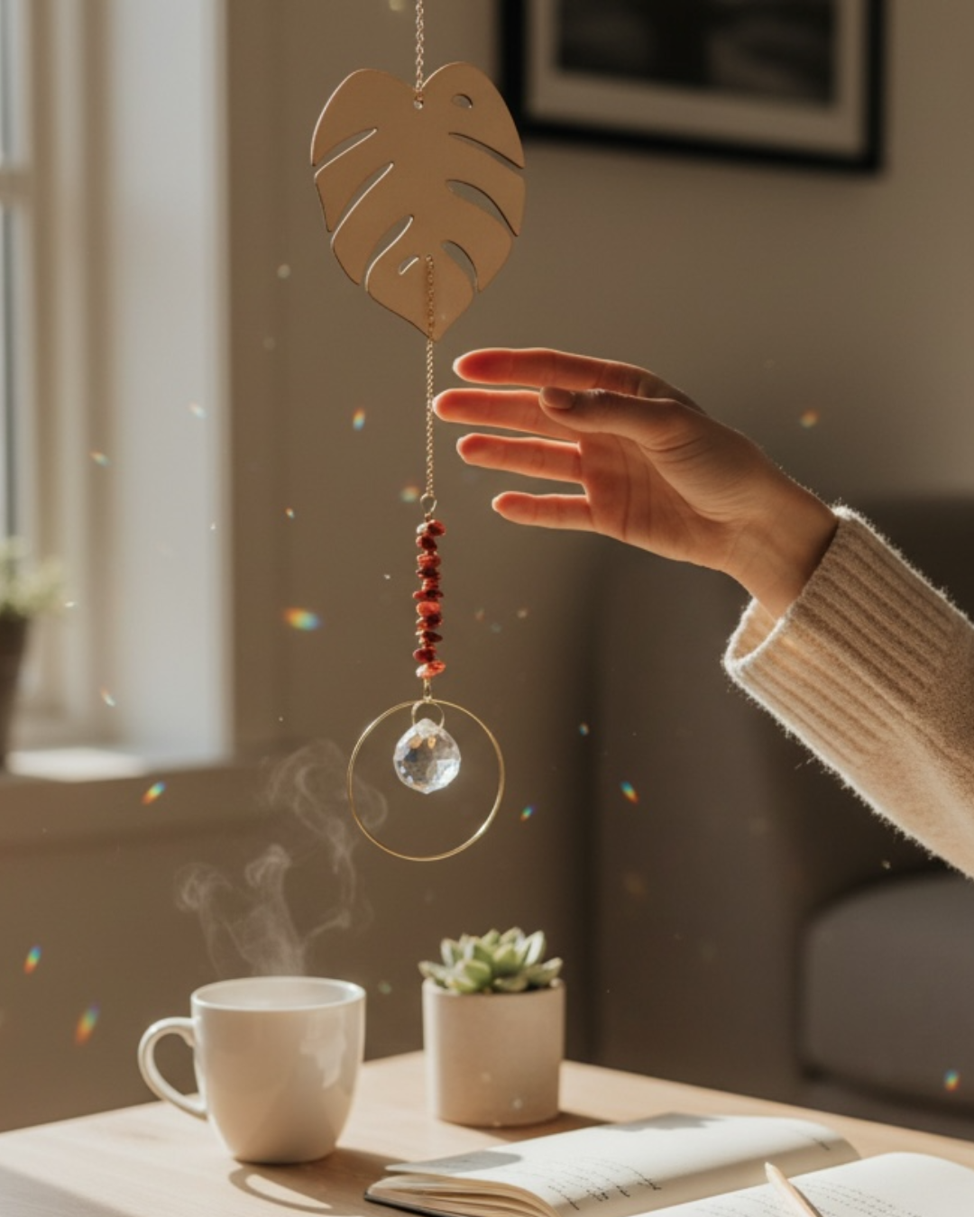 Monstera Suncatcher