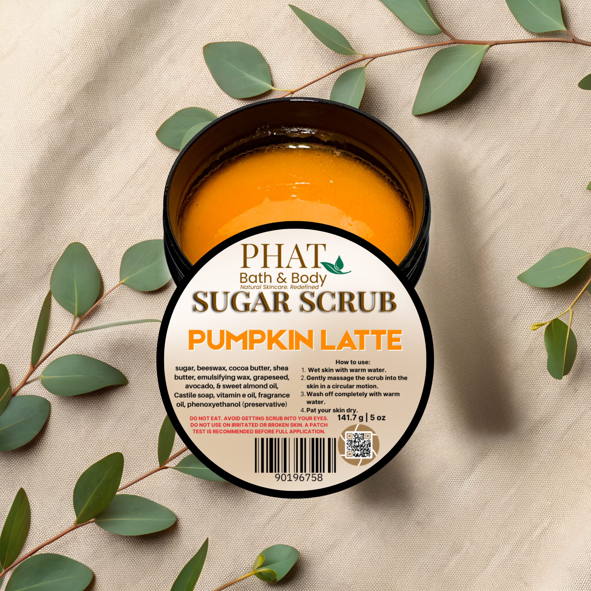 Pumpkin Latte Whipped Sugar Scrub with Shea & Cocoa Butter | 5 oz