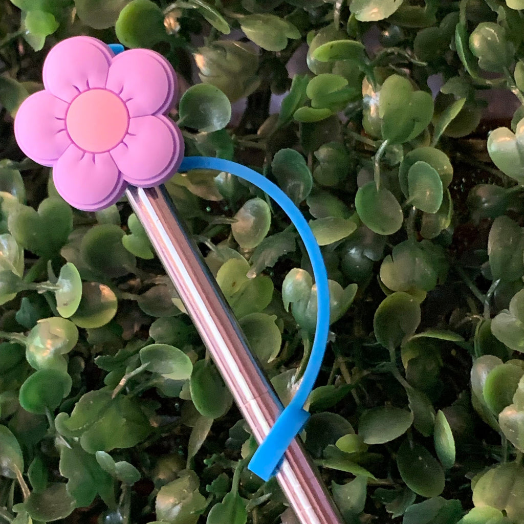 Cutie Flower Straw Topper Cup Decor
