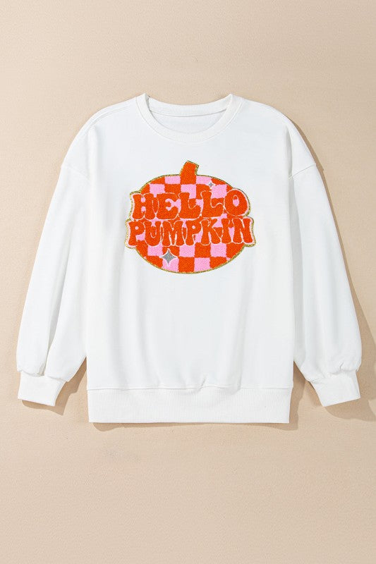 Blair Halloween Pumpkin Patched Pullover Sweatshir
