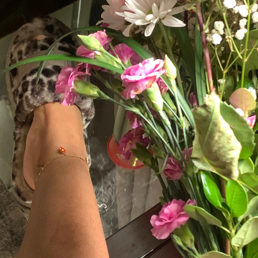 Flower Power Multicolor Anklet