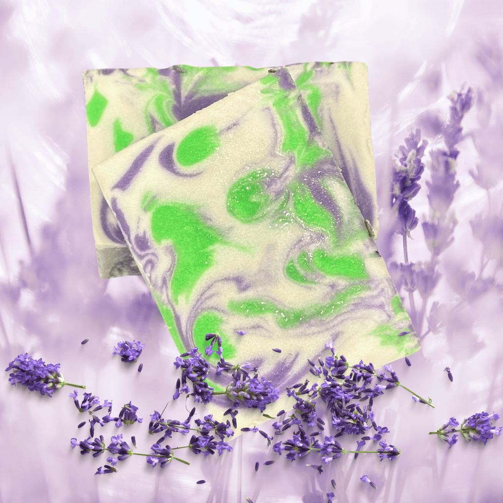 Amber & Lavender Handmade Natural Bar Soap with Coconut & Olive Oil