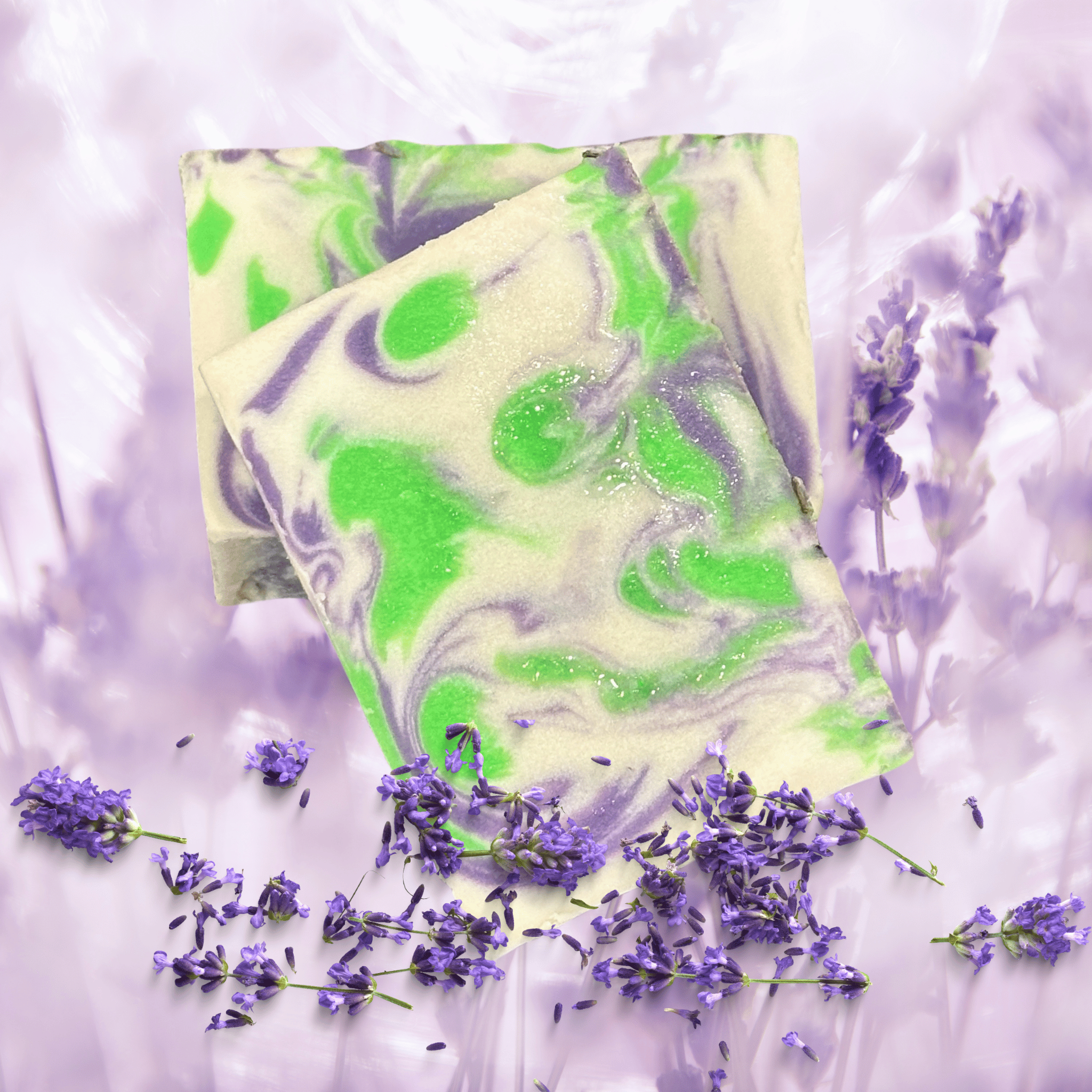 Amber & Lavender Handmade Natural Bar Soap with Coconut & Olive Oil