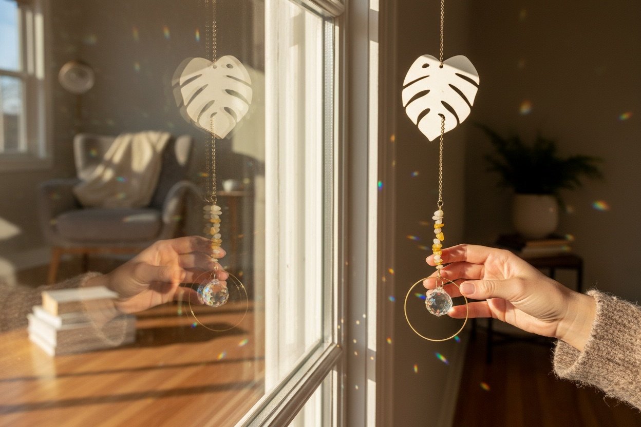 Monstera Suncatcher