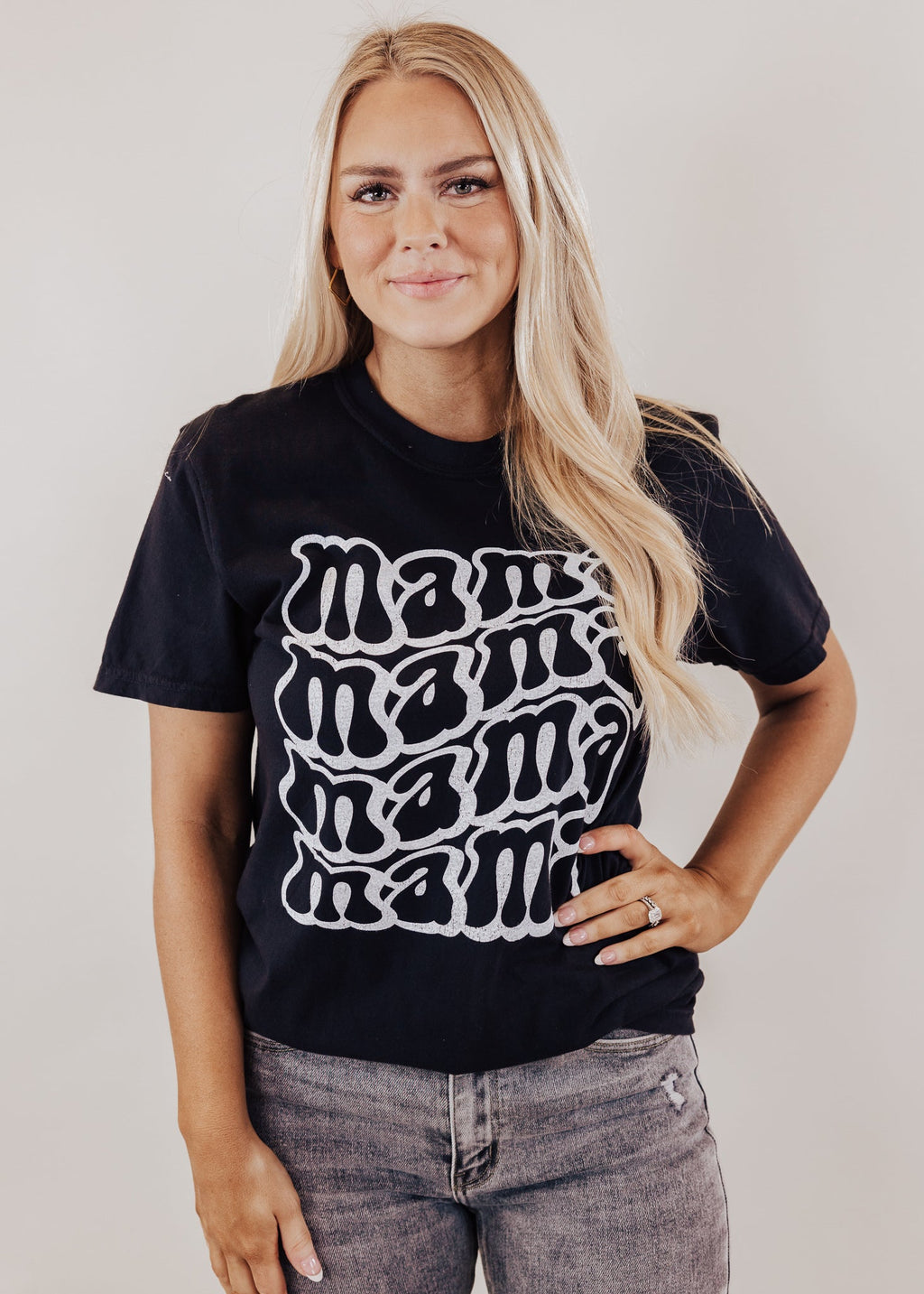 Curvy MAMA Tee *Black (S-3X)