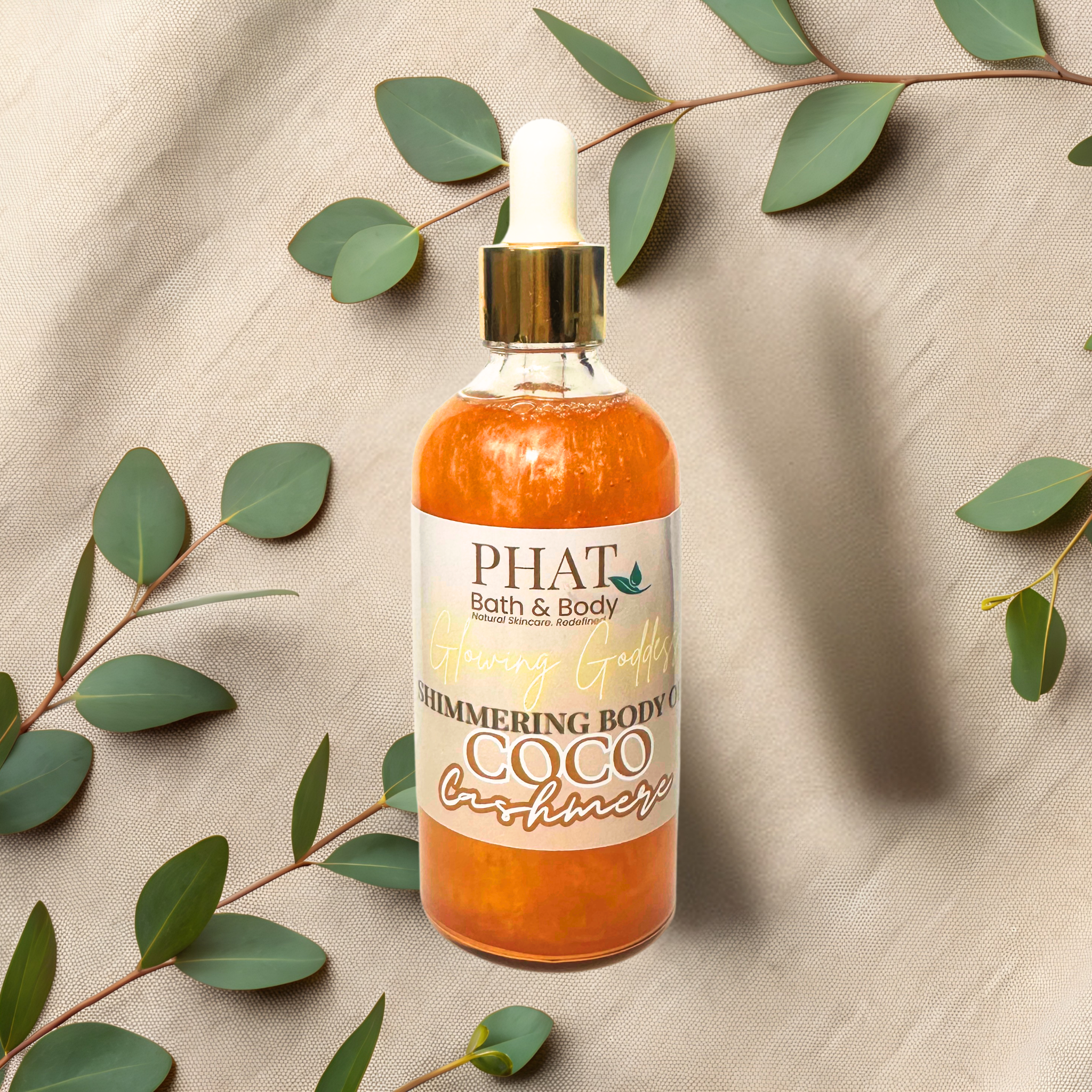 Coco Cashmere Glowing Goddess Natural Shimmer Body Oil Cocoa Butter Cashmere Type | 3.2 oz