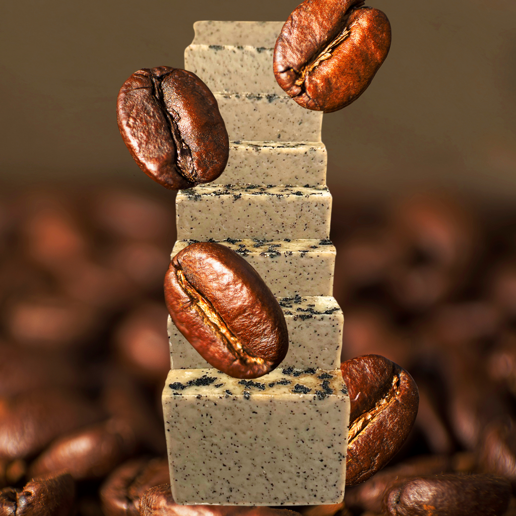 Dark Roast Coffee Handmade Natural Bar Soap Shea Butter Sensitive Skin Coffee Bar Soap
