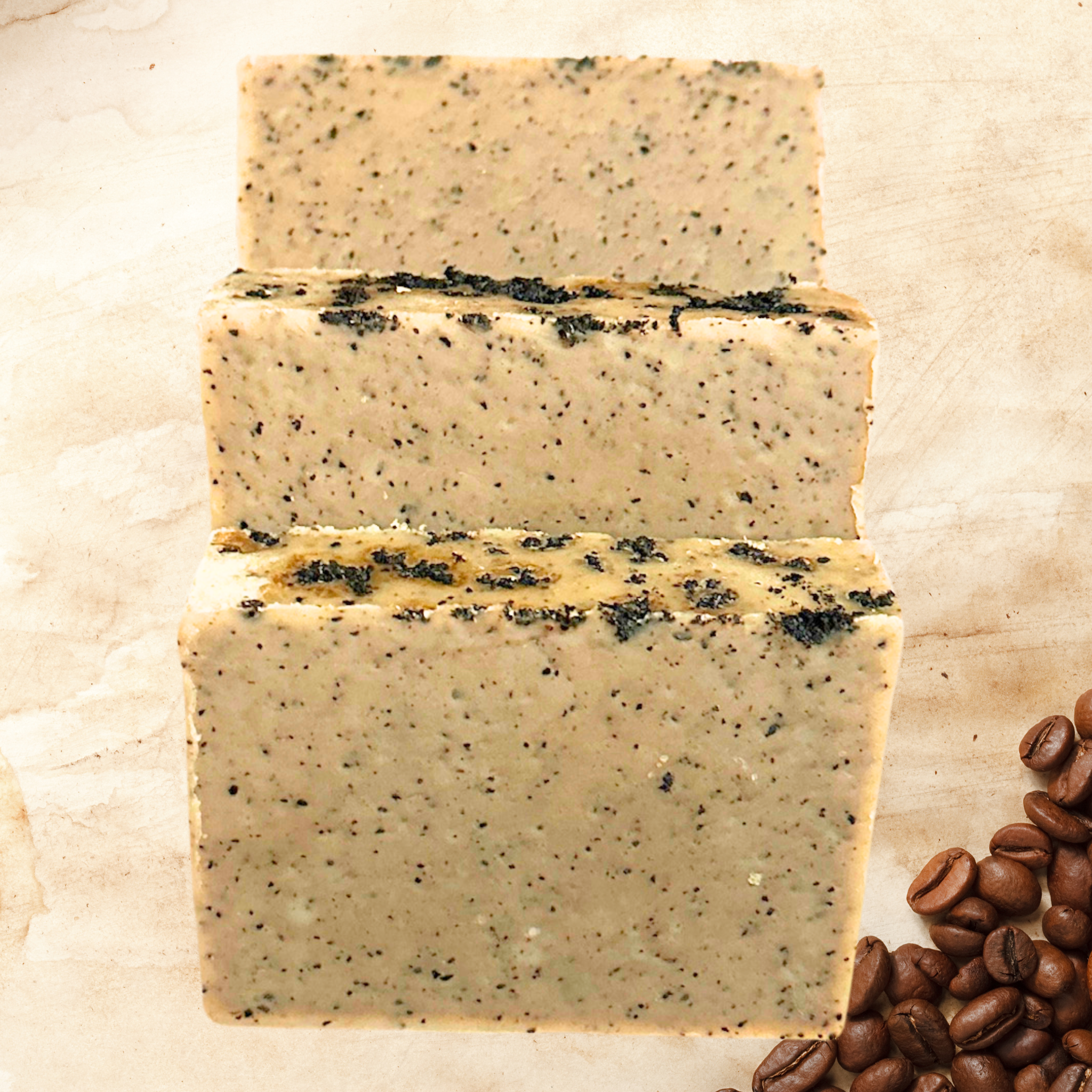 Dark Roast Coffee Handmade Natural Bar Soap Shea Butter Sensitive Skin Coffee Bar Soap