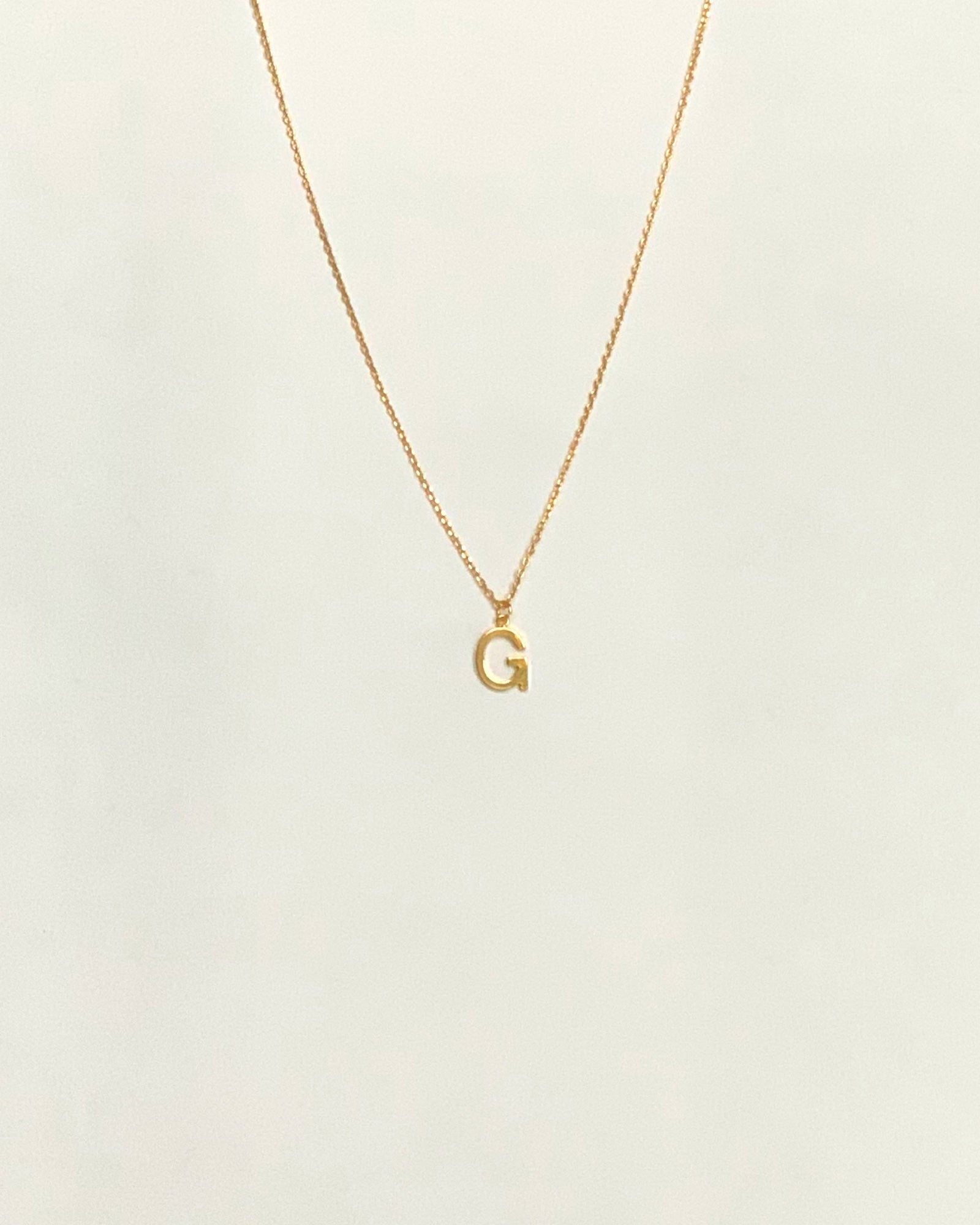 Letter Pendent Necklace