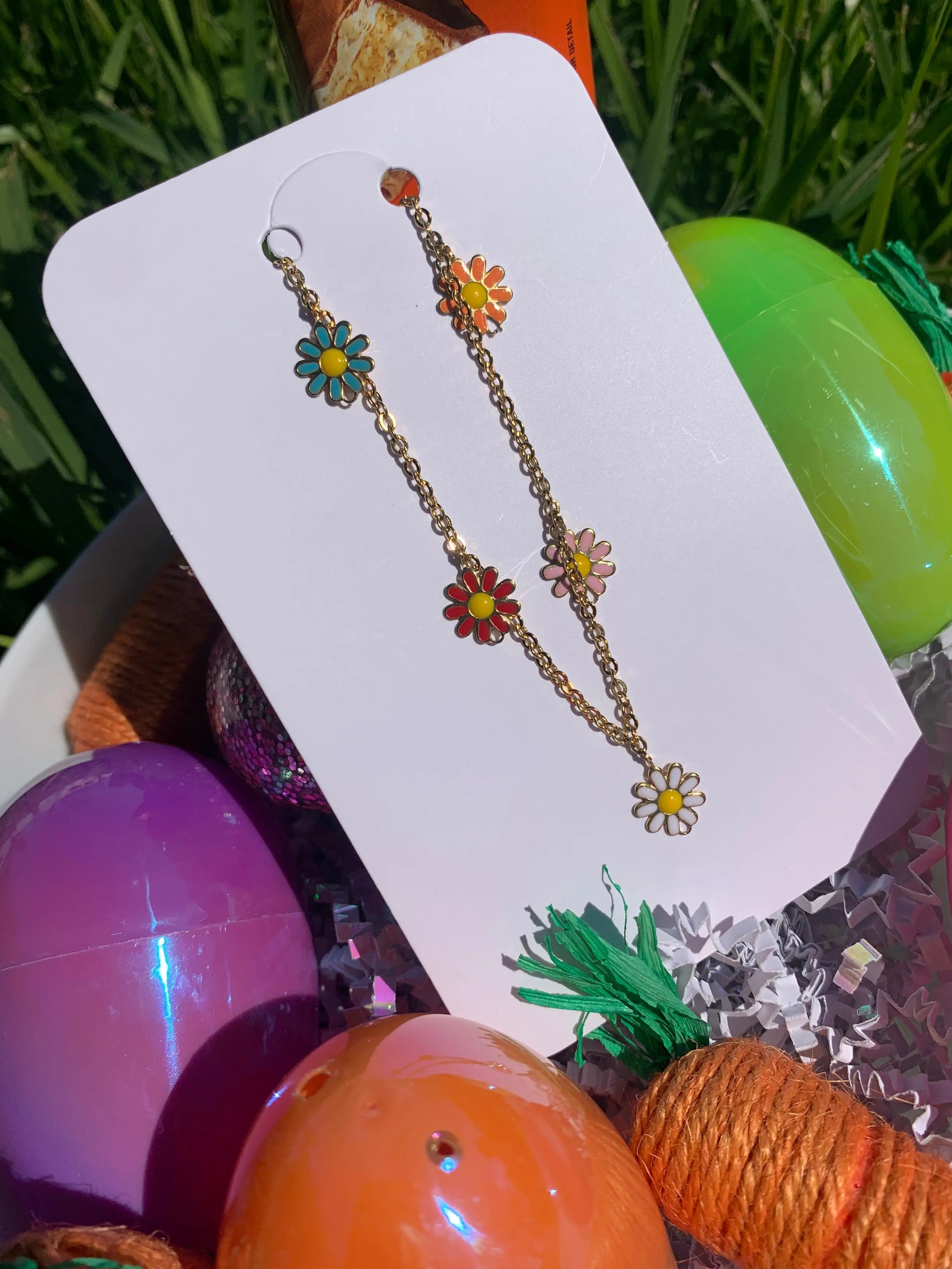 Flower Power Multicolor Anklet