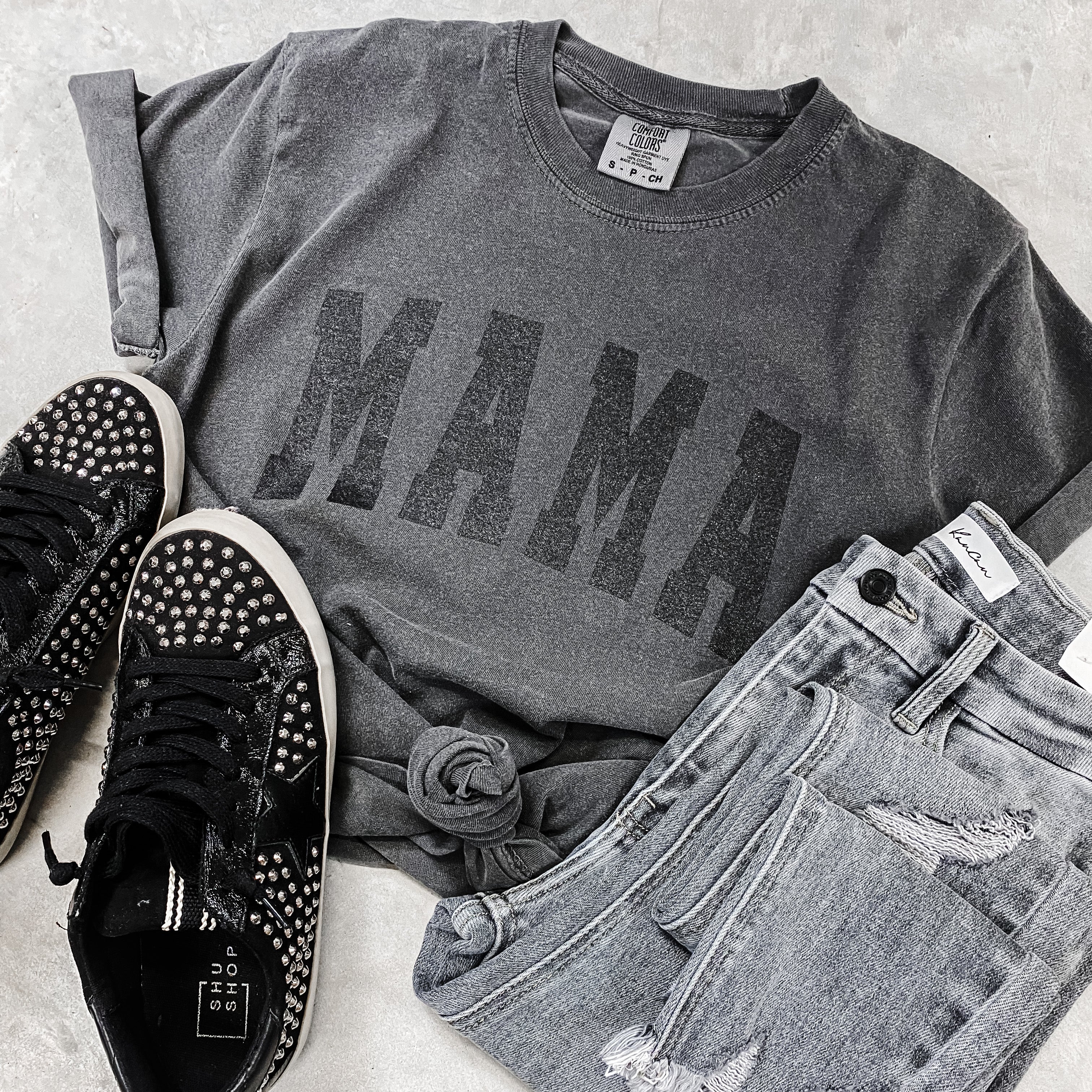 MAMA Tee *Pepper (S-3X)