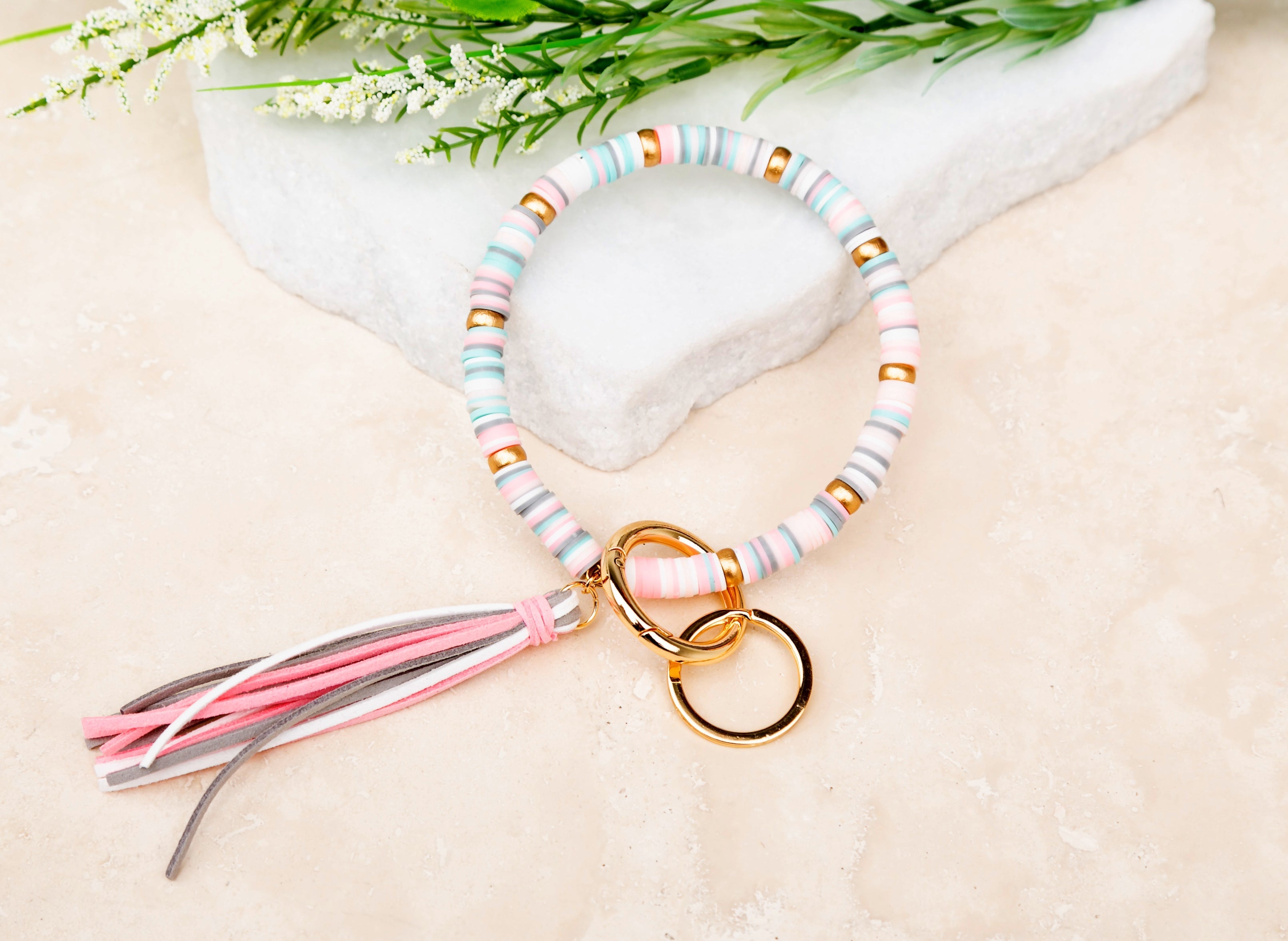 Boho Key Ring Bracelet