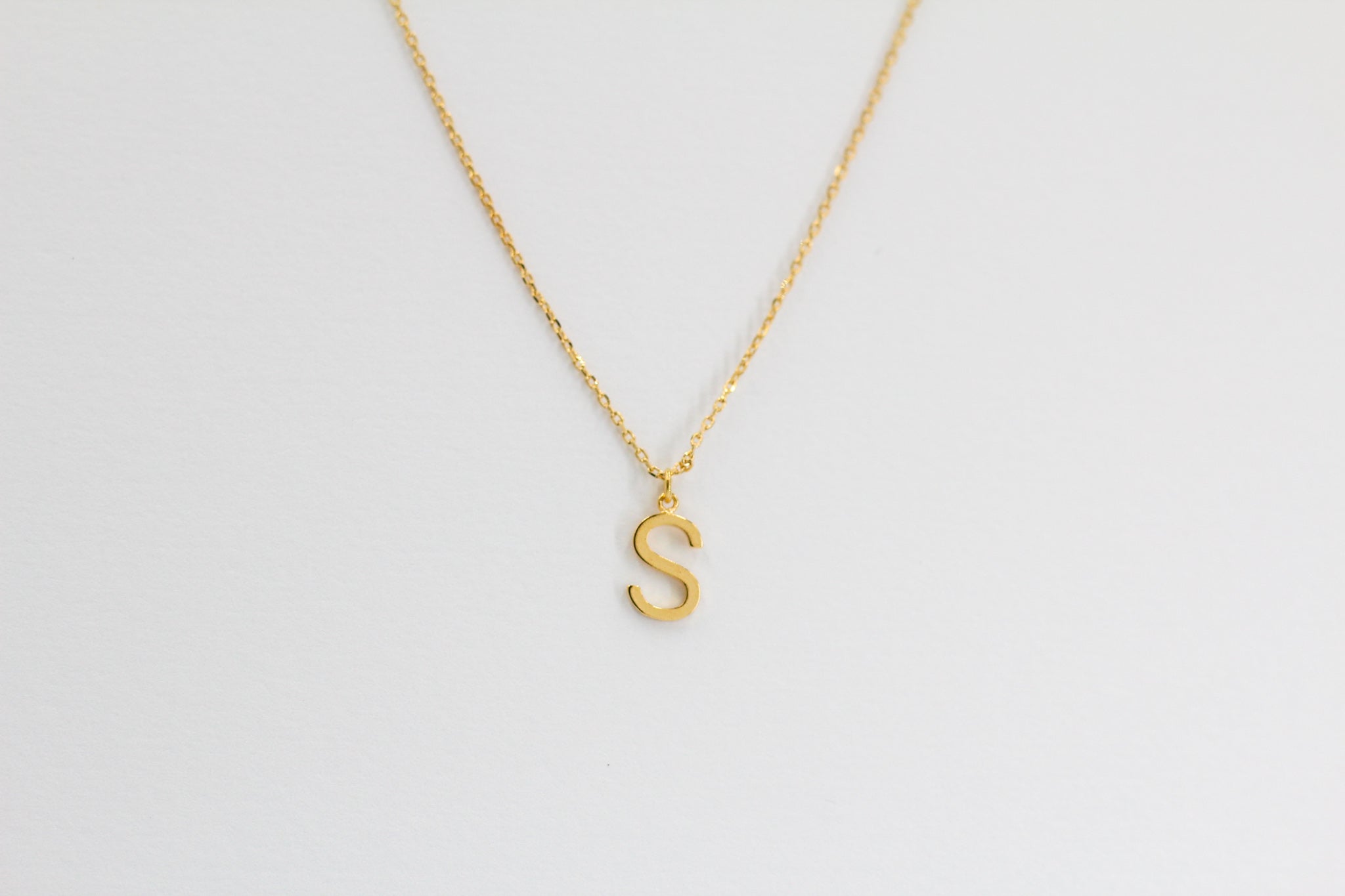 Letter Pendent Necklace