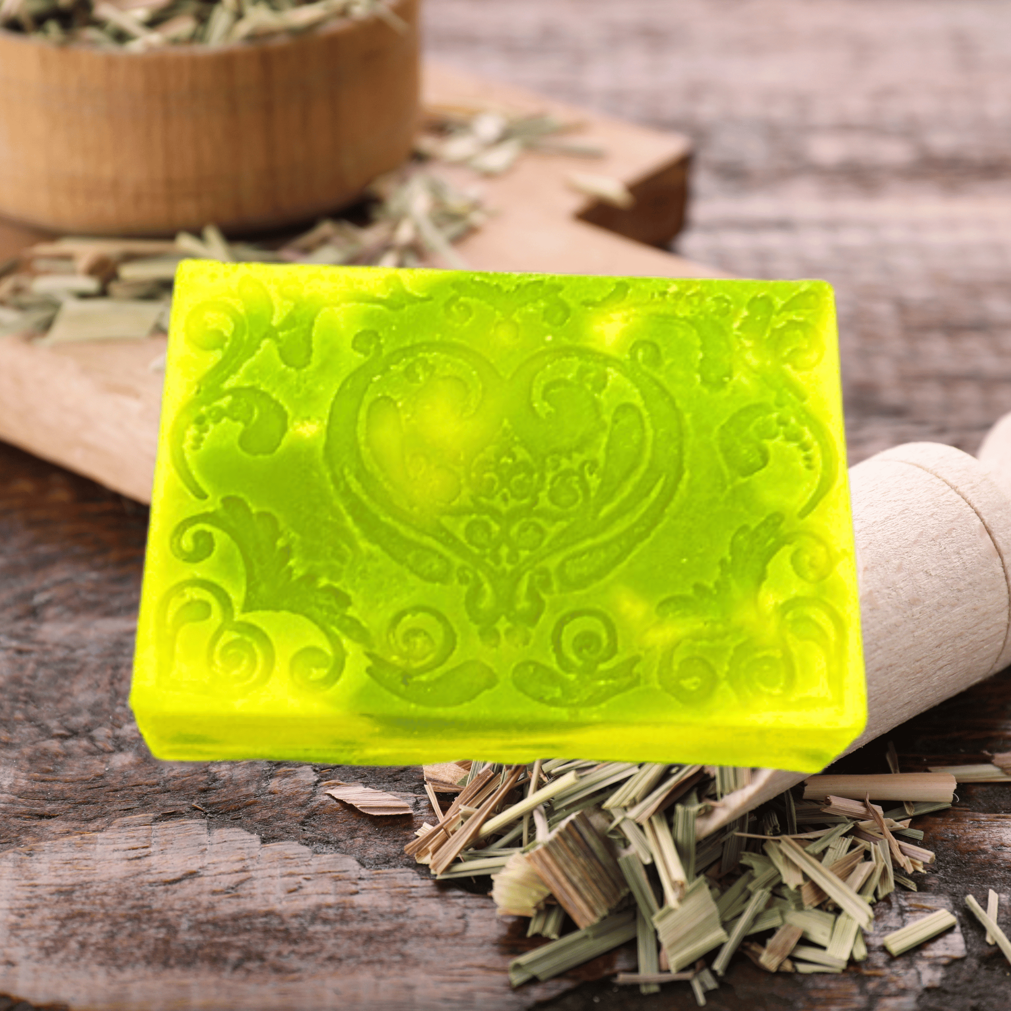Lemongrass Handmade Natural Bar Soap with Coconut & Olive Oil