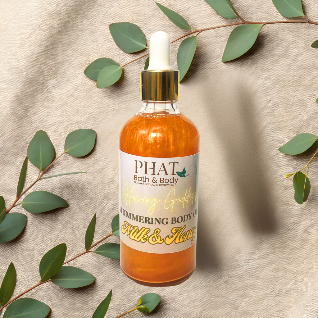 Milk & Honey Glowing Goddess Natural Shimmer Body Oil Golden Glow | 3.2 oz