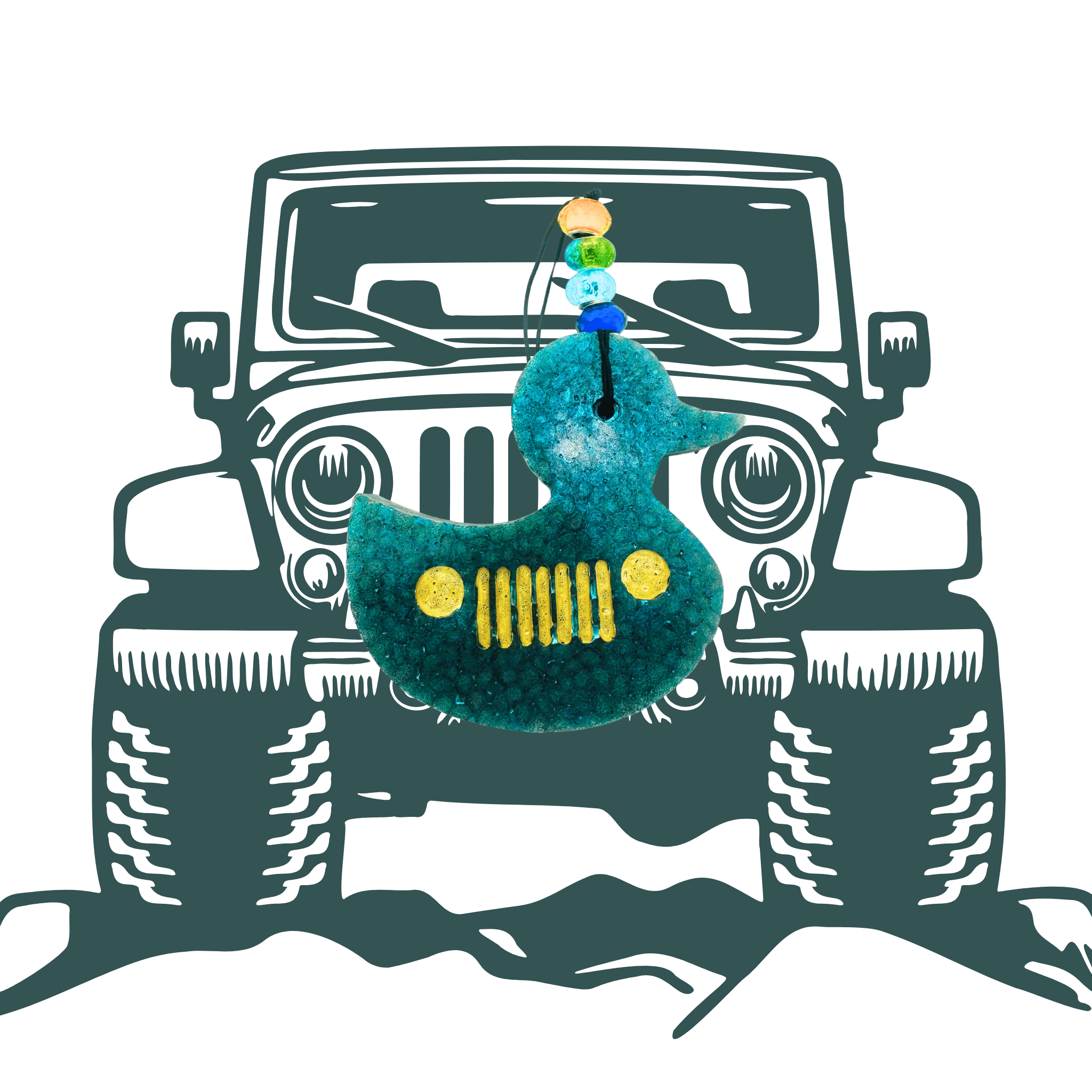 Naked| Phat Freshie Car Air Freshener Jeep Ducking