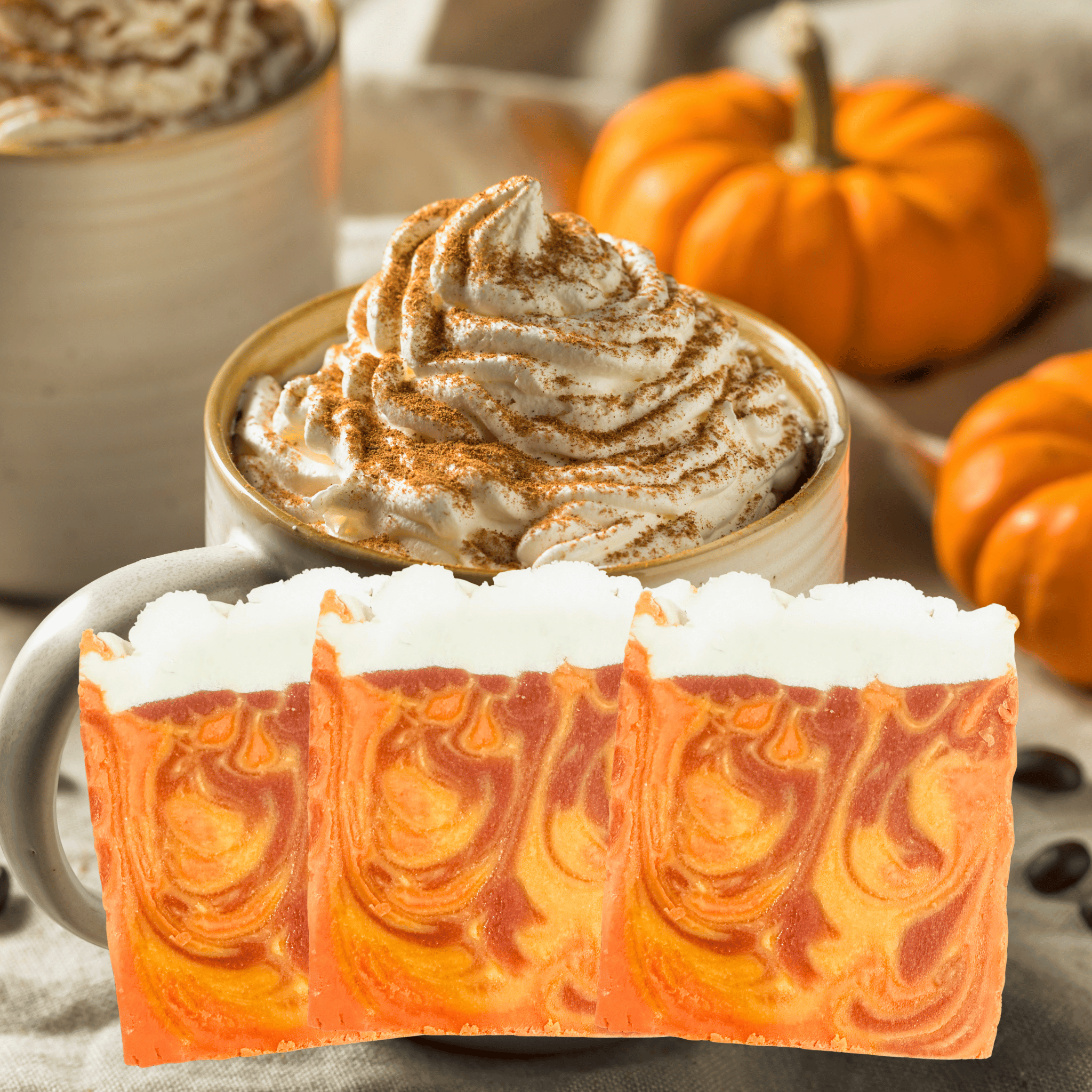 Pumpkin Latte Natural Bar Soap Hydrating Coconut & Olive Oil Soap