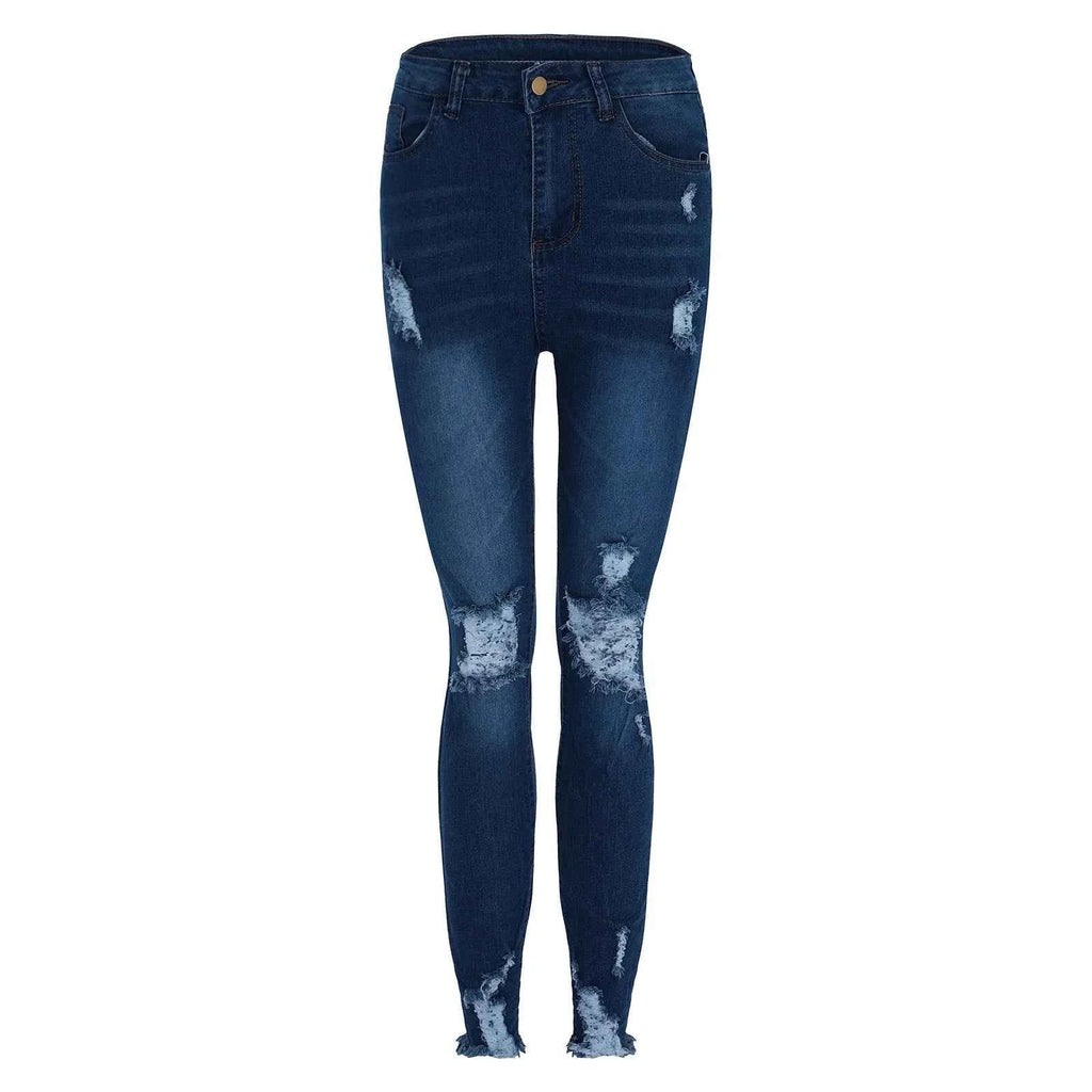Women's Skinny Ripped Jeans - Slim Denim Pants Women's Jeans