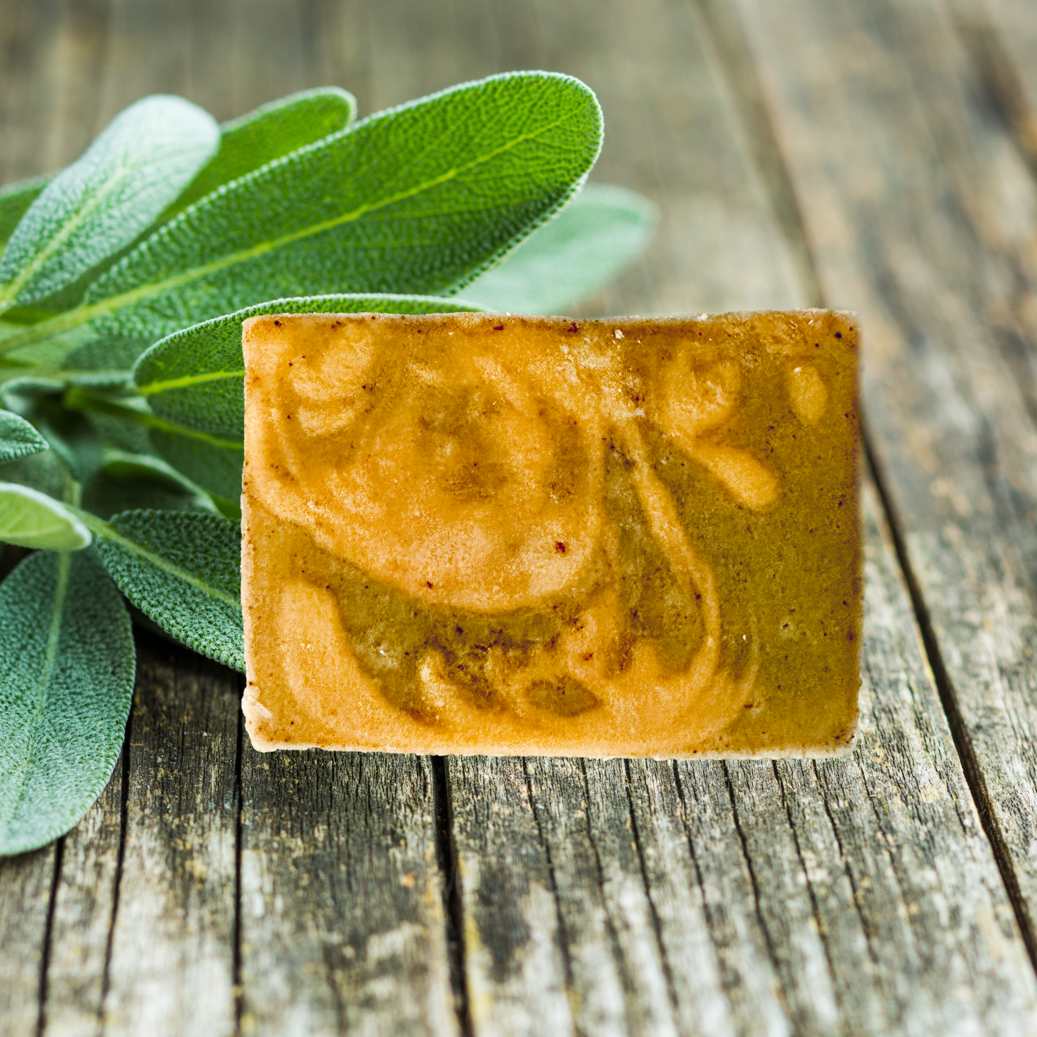 Sage Honey Vanilla Handmade Natural Bar Soap Shea and Cocoa Butter Sensitive Skin Bar Soap