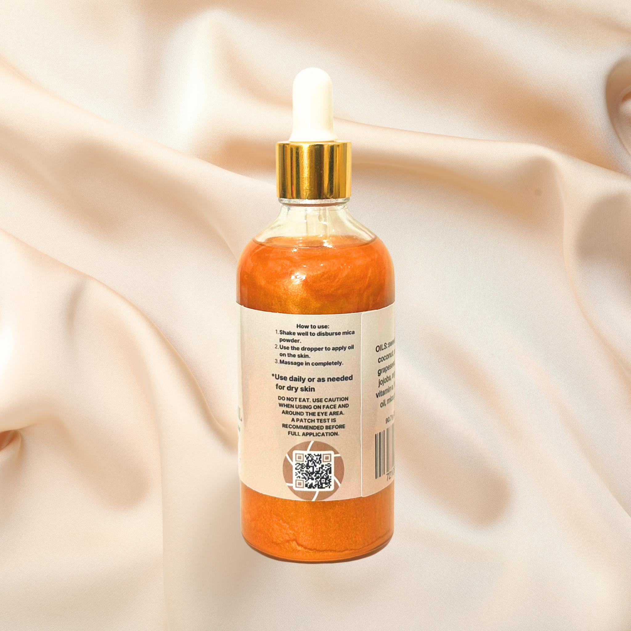Spa Day Glowing Goddess Natural Shimmer Body Oil Golden Glow Mint & Eucalyptus | 3.2 oz