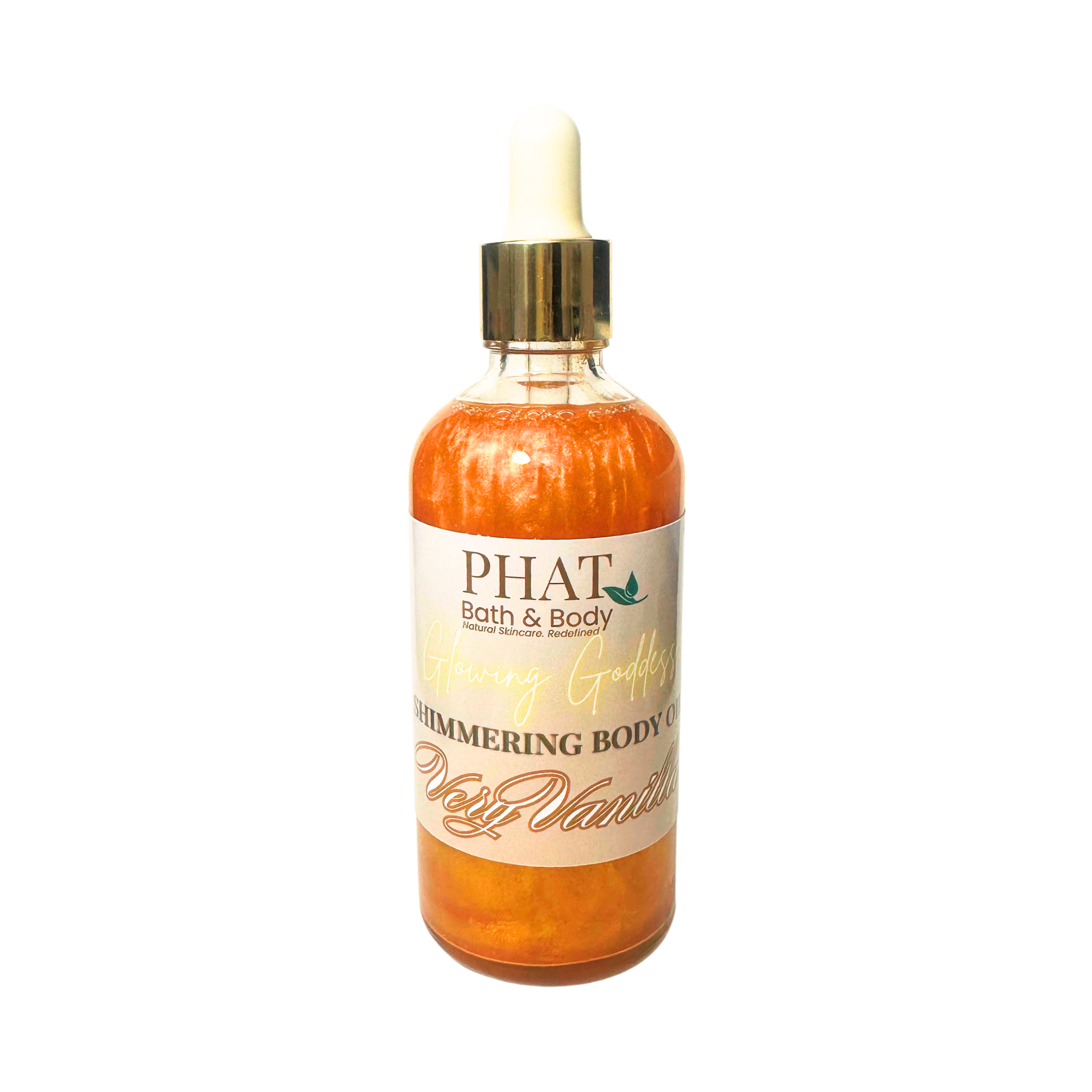 Very Vanilla Glowing Goddess Natural Shimmer Body Oil Golden Glow | 3.2 oz