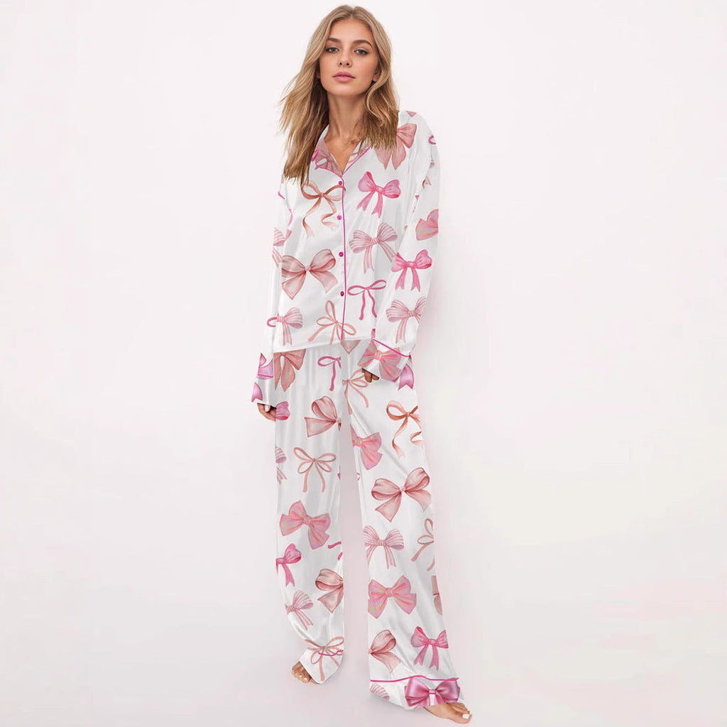 Printed Long-Sleeve Pajama Set