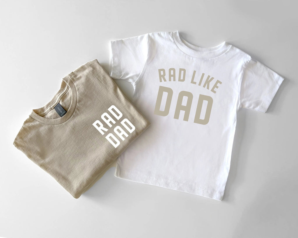 Rad Dad & Rad Like Dad Matching Set | Dad and Baby Outfit