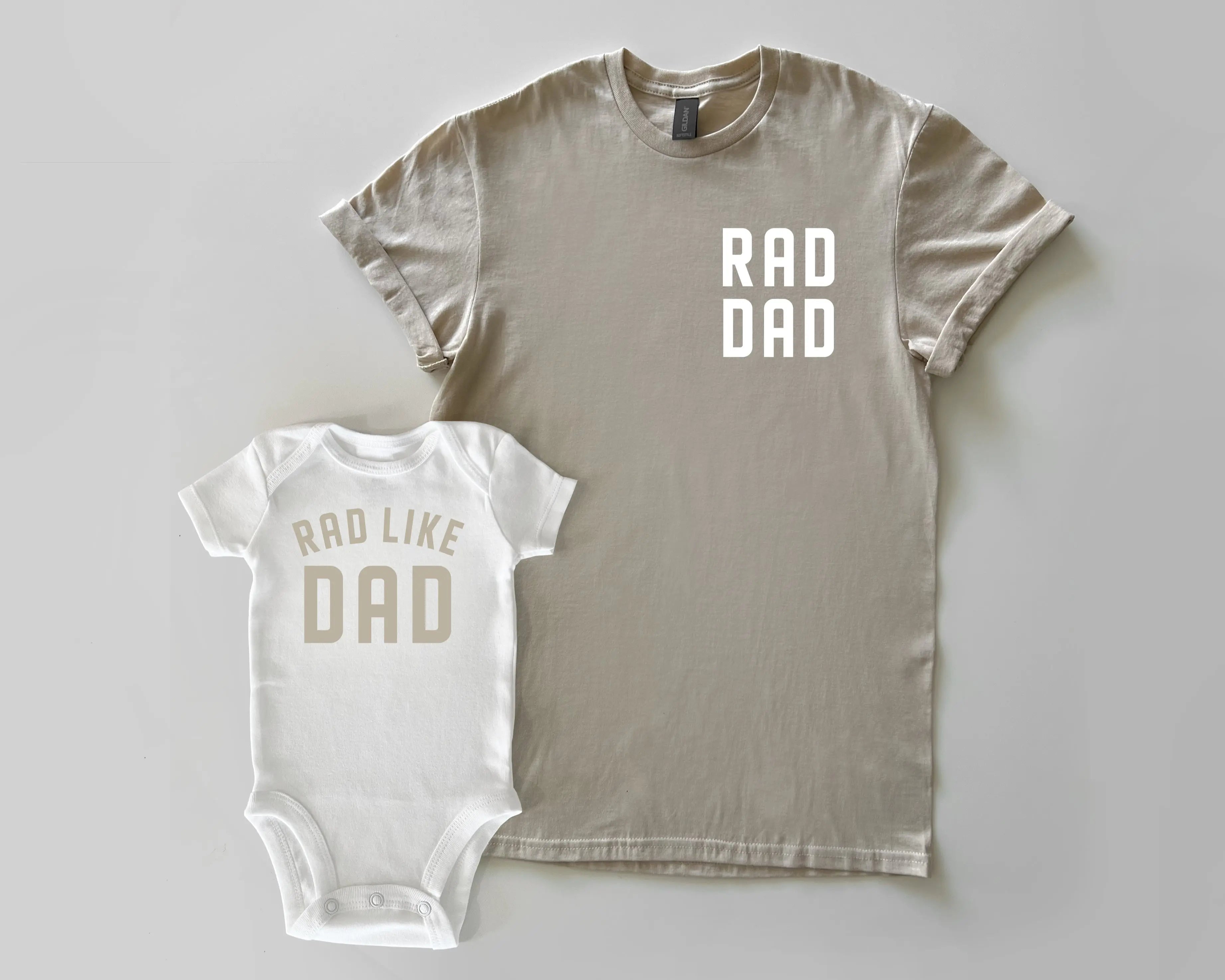 Rad Dad & Rad Like Dad Matching Set | Dad and Baby Outfit