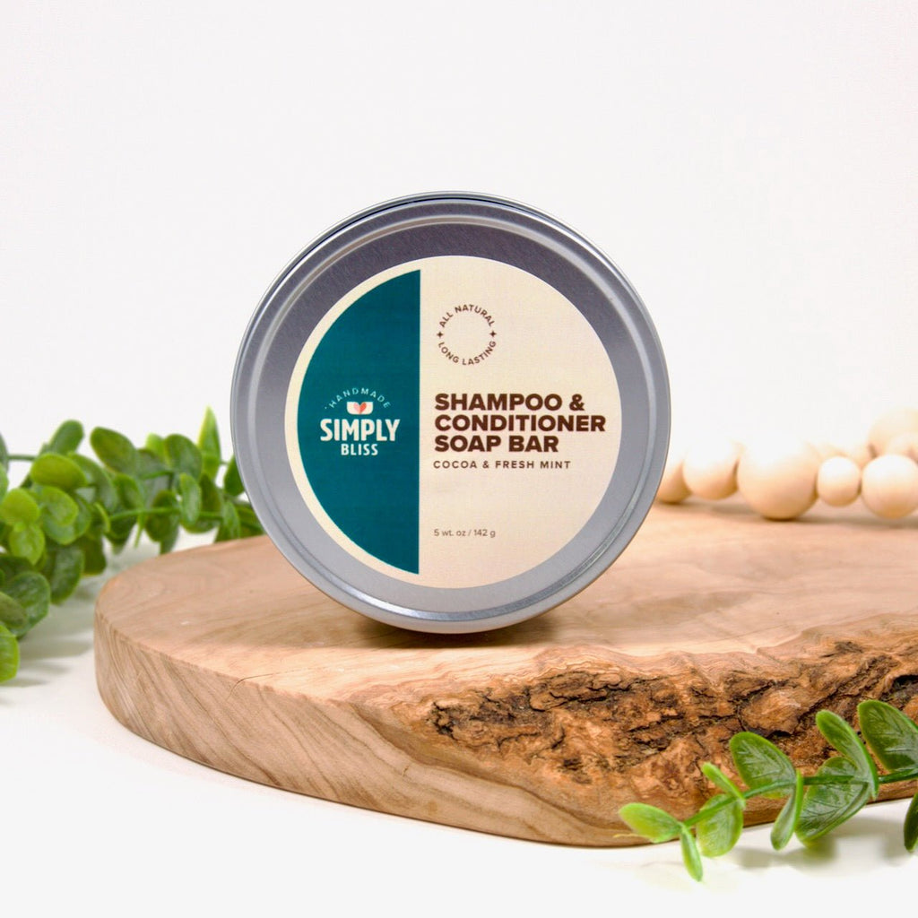 Cocoa & Fresh Mint Shampoo/Conditioner Bar