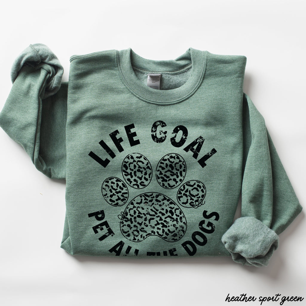 Pet All The Dogs Leopard Paw Sweatshirt *9 Colors (S-3X)