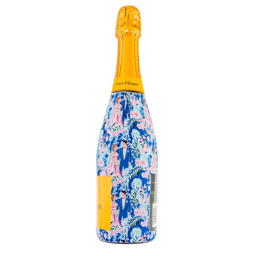 Bottle Wrap Preppy Bride and Groom - Champagne Collection