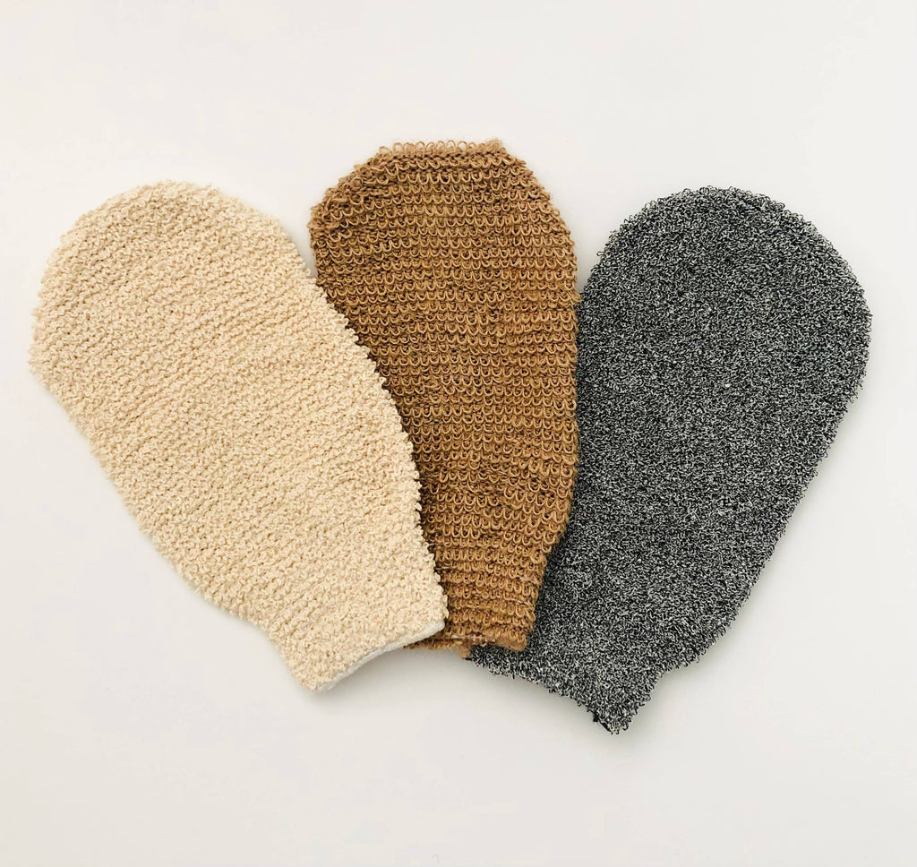 EcoFreax Bath hemp fiber body exfoliating scrubber glove