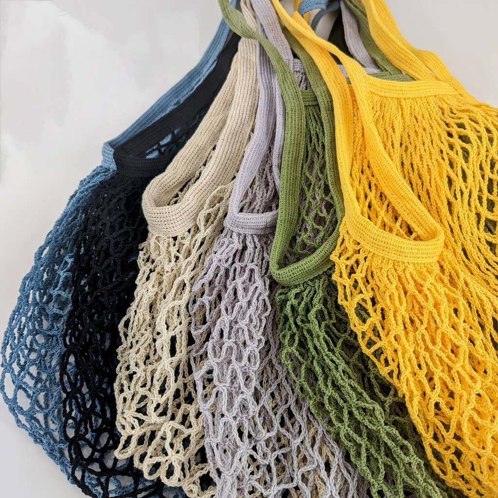 EcoFreax Mesh Market Reusable Shoulder Cotton Grocery Bag