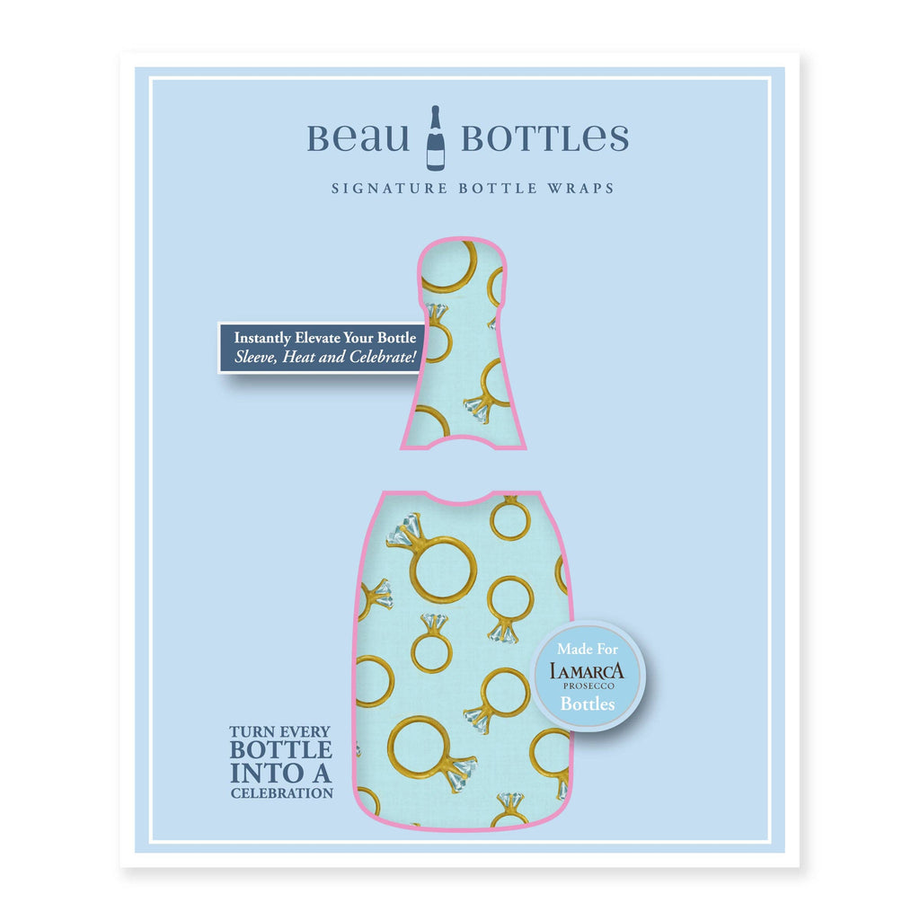 Bottle Wrap Blue Engagement Ring - Prosecco Collection